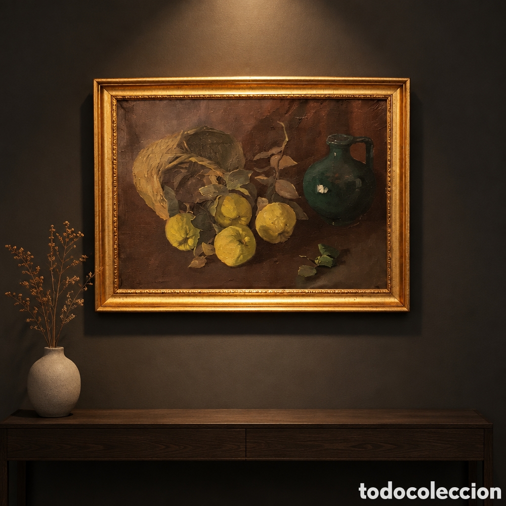 Arte: ALFONSO DE LA TORRE (1928 - 1989) MALAGA - OLEO SOBRE LIENZO.MEDIDAS CON MARCO 69 X 54 CM