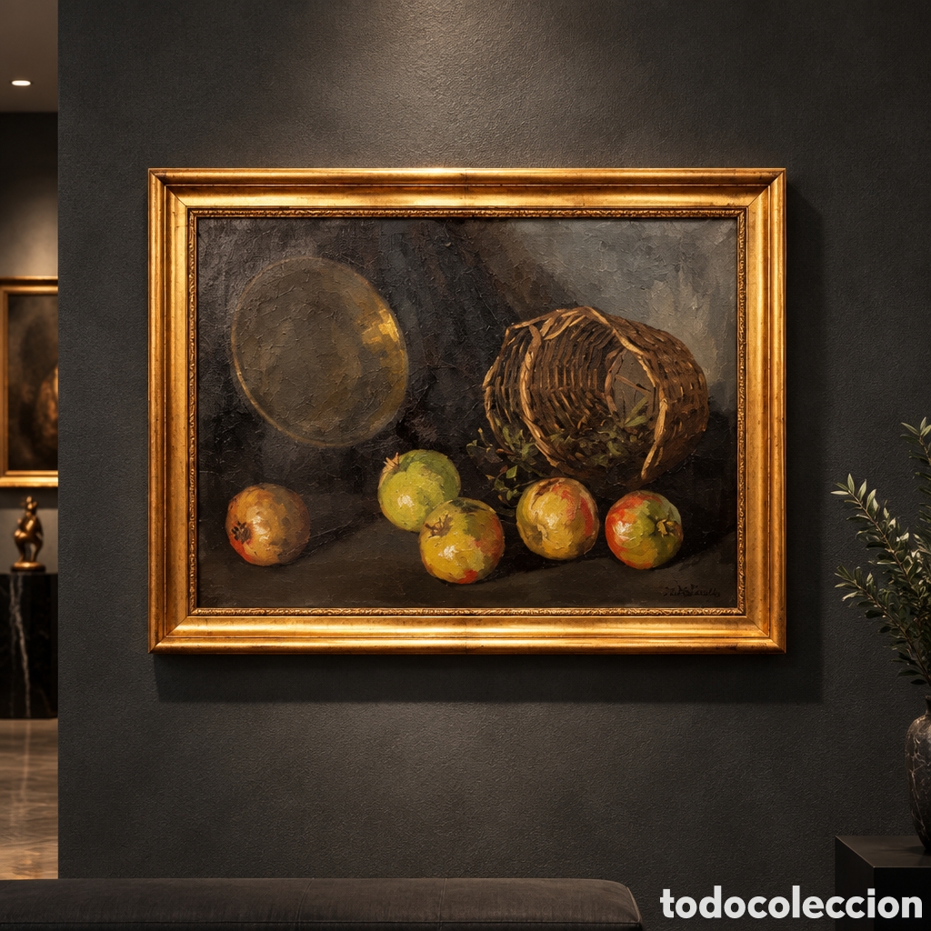 Arte: ALFONSO DE LA TORRE (1928 - 1989) MALAGA - OLEO SOBRE LIENZO.MEDIDAS CON MARCO 69 X 54 CM