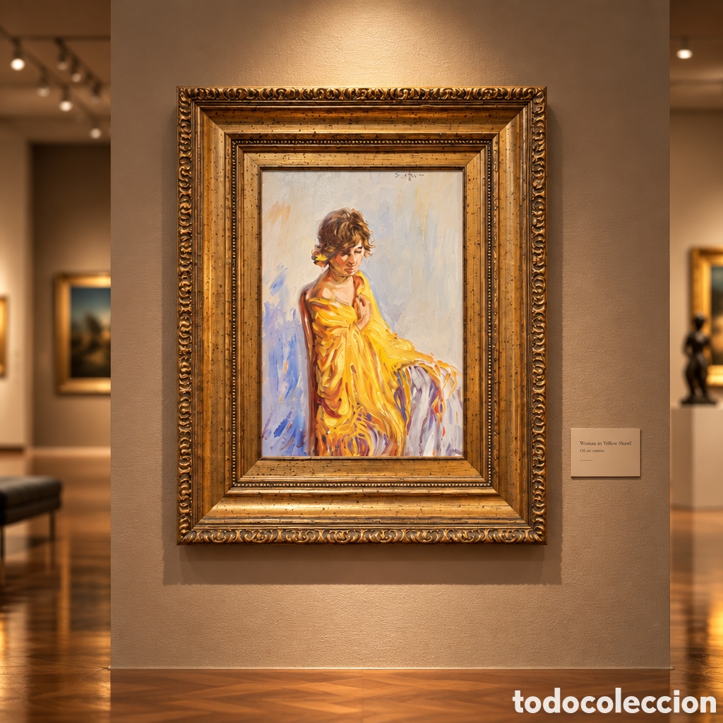 Arte: FANTASTICA OBRA . ESTHER ROMERO . MALAGA. OLEO SOBRE LIENZO. MEDIDAS OBRA 27 &times;40 cm.CON MARCO 50&times;64