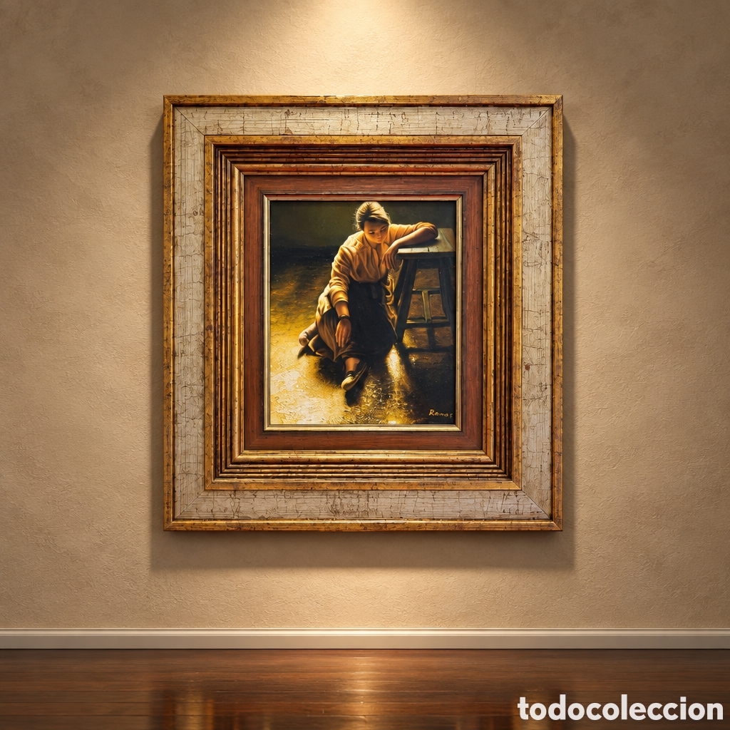 Arte: OLEO SOBRE LIENZO. HIPERREALISMO REPRODUCCION ISABEL GUERRA POR RAMOS