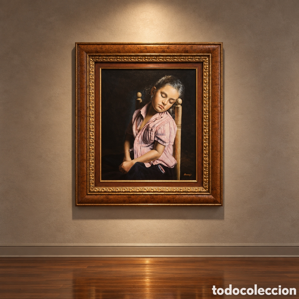 Arte: OLEO SOBRE LIENZO. HIPERREALISMO REPRODUCCION ISABEL GUERRA POR RAMOS