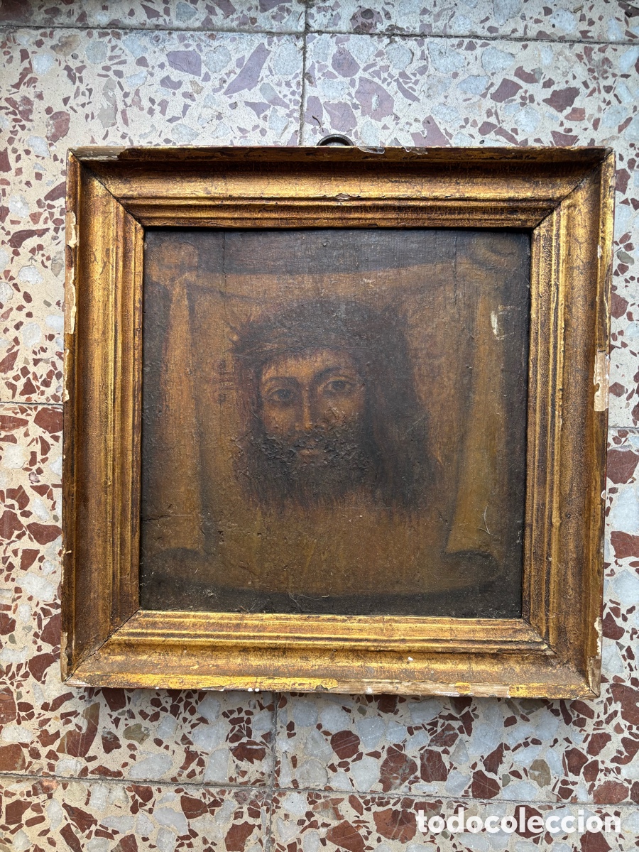 Arte: El Divino Rostro La Santa Faz Escuela Italiana siglo XVII
