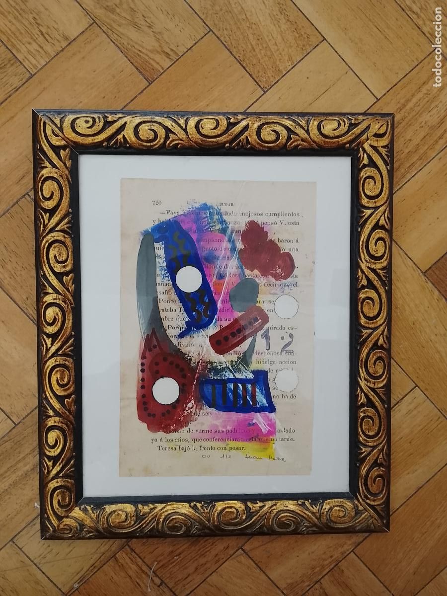 Arte: PINTURAS ENMARCADAS ARTE ABSTRACTO OBRA UNICA 1/1