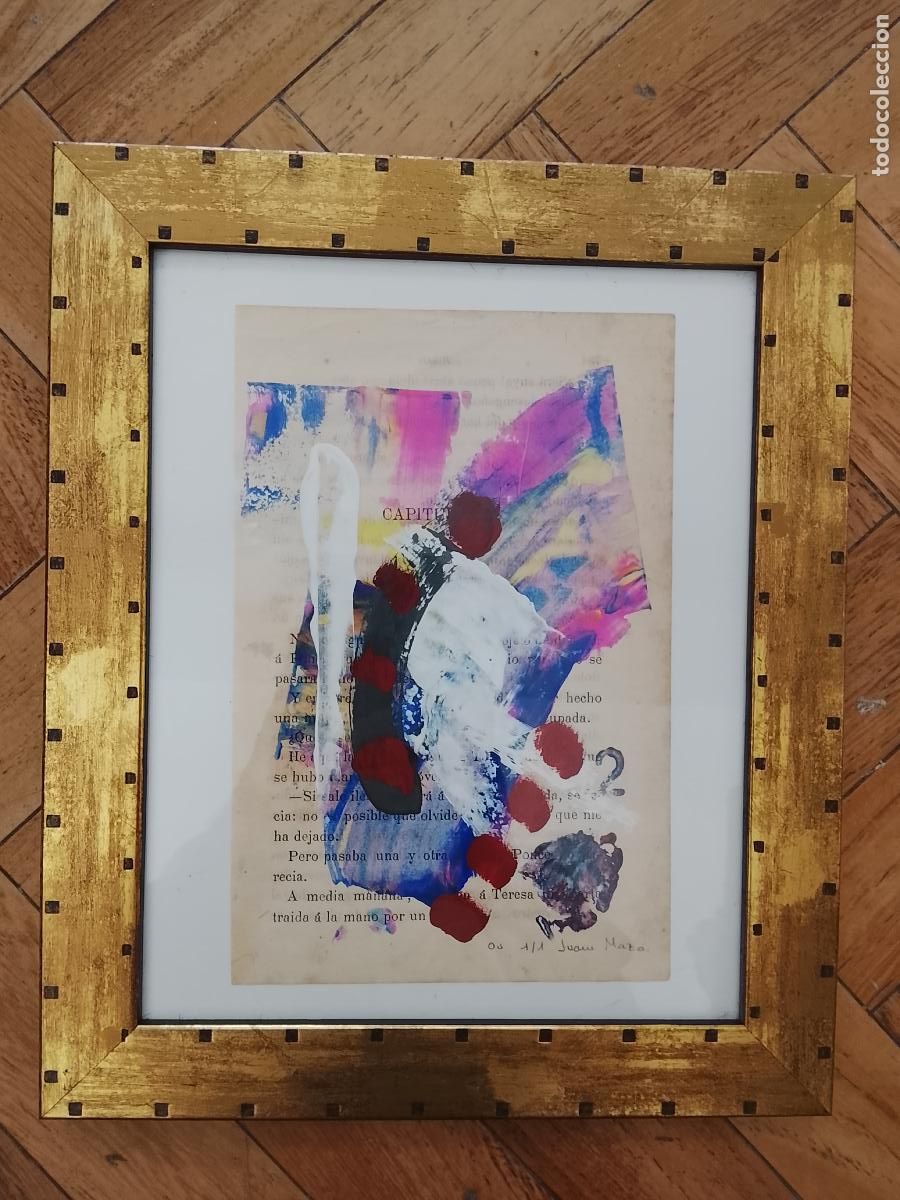 Arte: PINTURAS ENMARCADAS ARTE ABSTRACTO OBRA UNICA 1/1