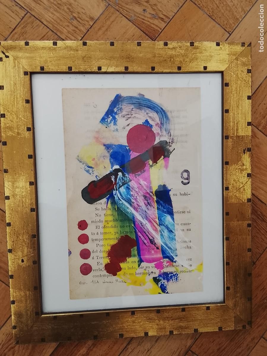 Arte: PINTURAS ENMARCADAS ARTE ABSTRACTO OBRA UNICA 1/1