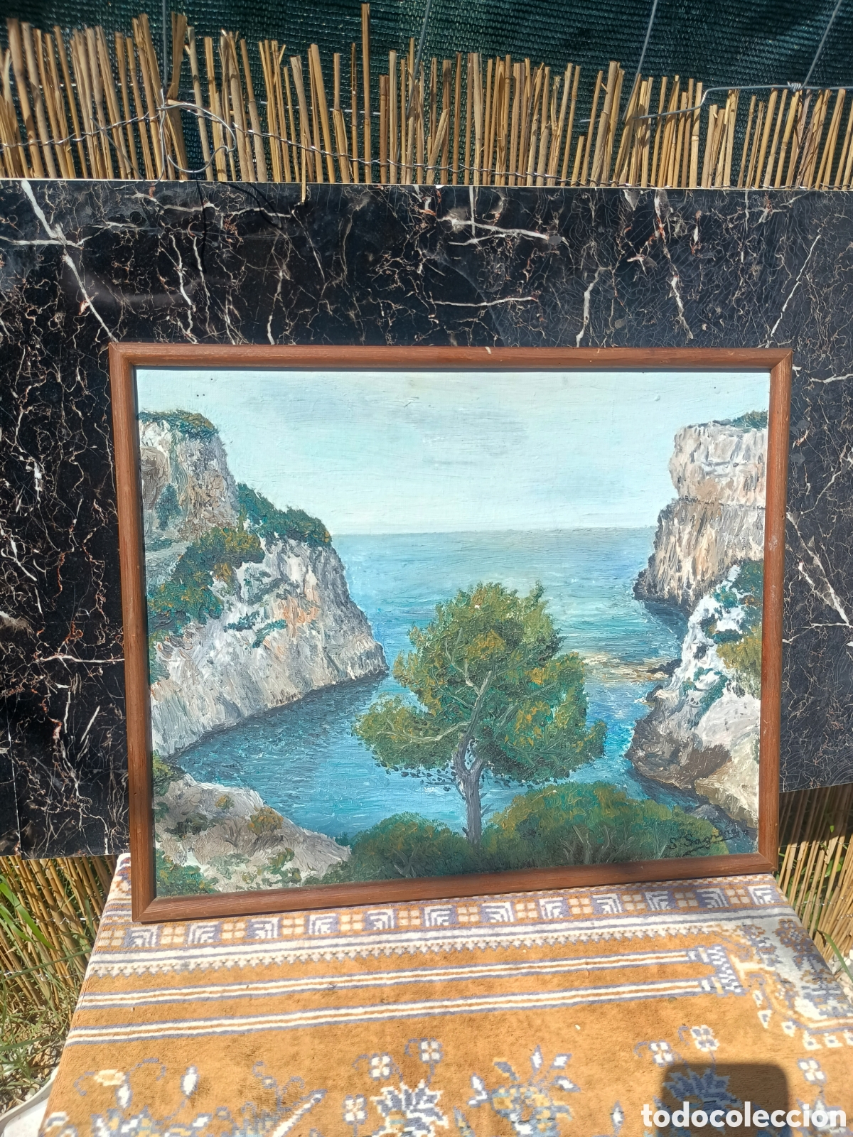 Kunst: Escuela Mallorquina cala de Mallorca firmado