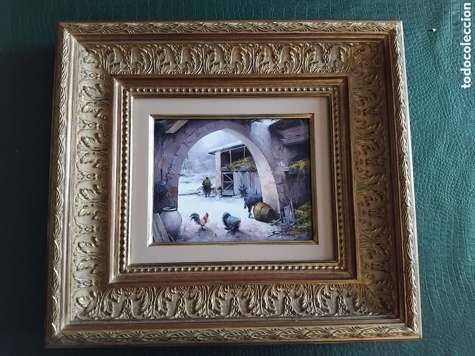 Arte: Cuadro al &oacute;leo del pintor Carlos Santiesteban