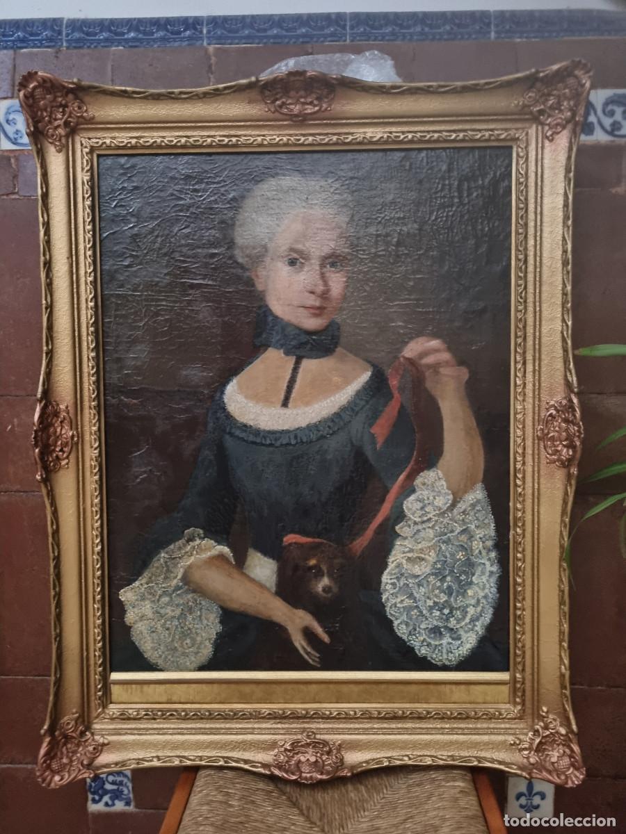 Arte: Joven de la nobleza europea del siglo XVIII con perrito
