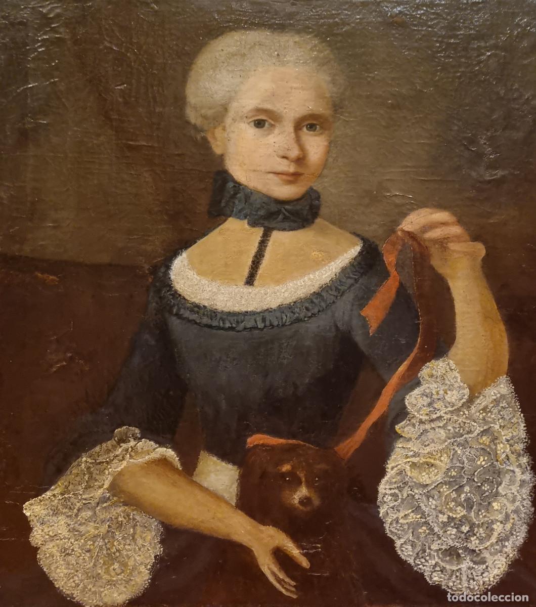 Arte: Joven de la nobleza europea del siglo XVIII con perrito