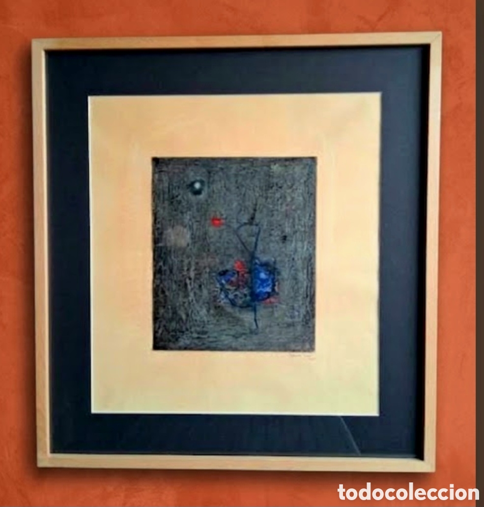 Arte: Pastor Pl&aacute;, Vicente (Valencia,1932&ndash;Godella,1965) &rdquo;Sin t&iacute;tulo &rdquo; t&eacute;cnica mixta
