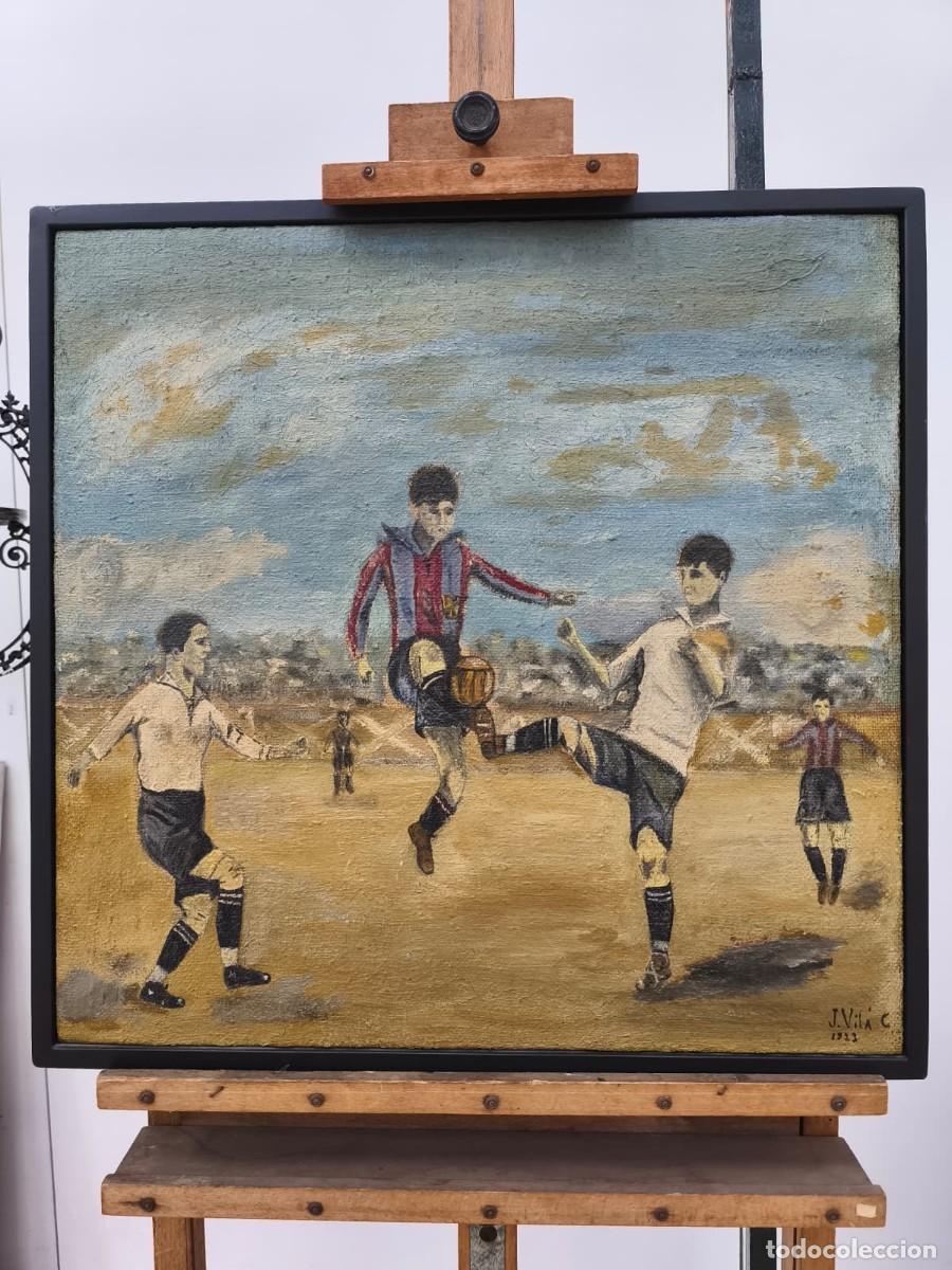 Arte: &Oacute;leo sobre tela Vic Futbol Club 1923
