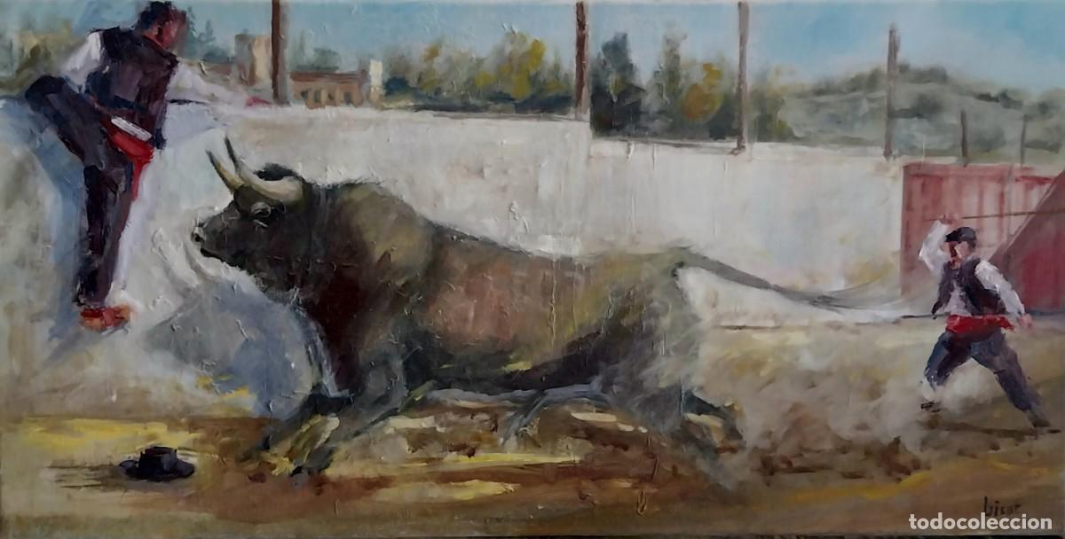 Arte: &Oacute;leo taurino.Obra original de autor.