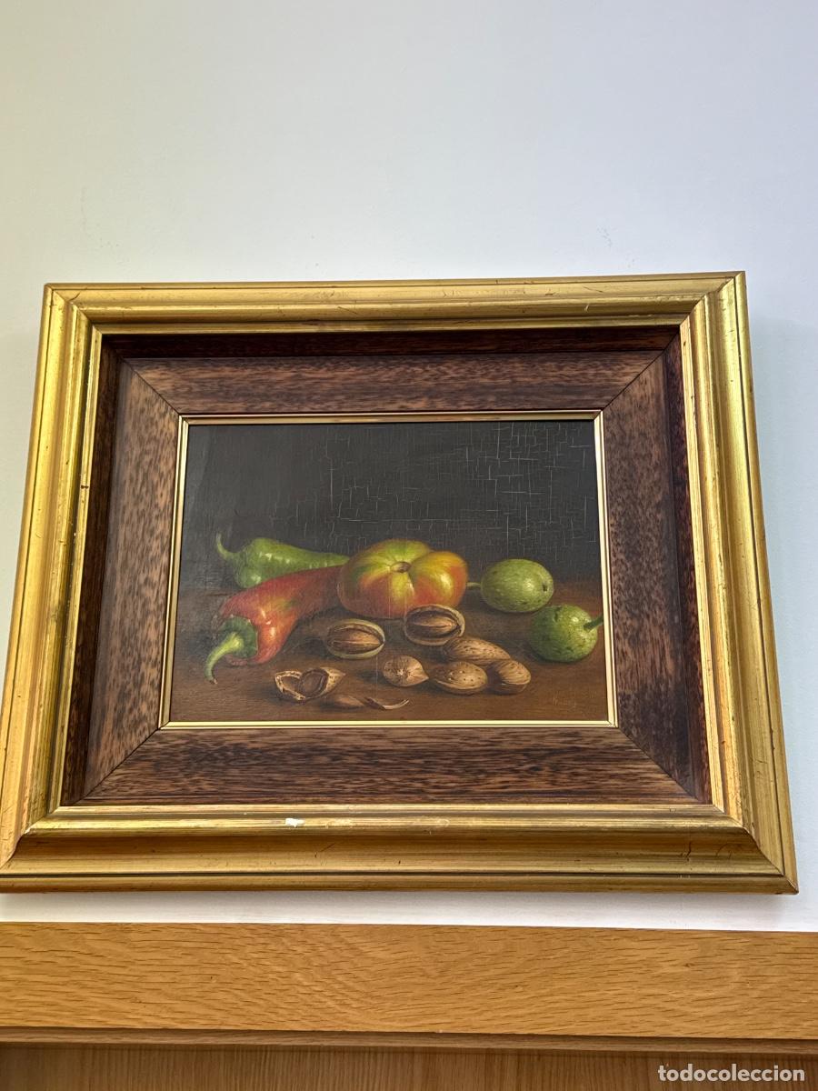 Arte: Pareja de bodegones &oacute;leo sobre tabla Firmados