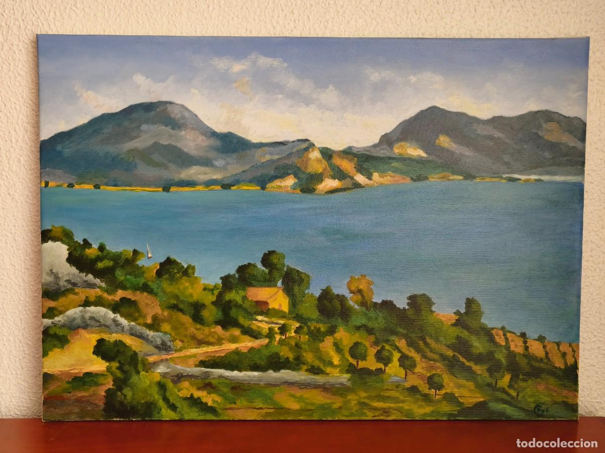 Arte: C02 CUADRO AL OLEO COPIA DE PAUL CEZANNE &rdquo;L`ESTAQUE&rdquo;