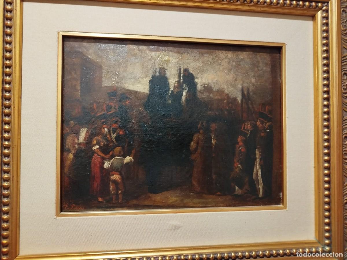 Arte: &rdquo;En el pat&iacute;bulo&rdquo; &mdash; Firmado &rdquo;E. Lucas&rdquo;
