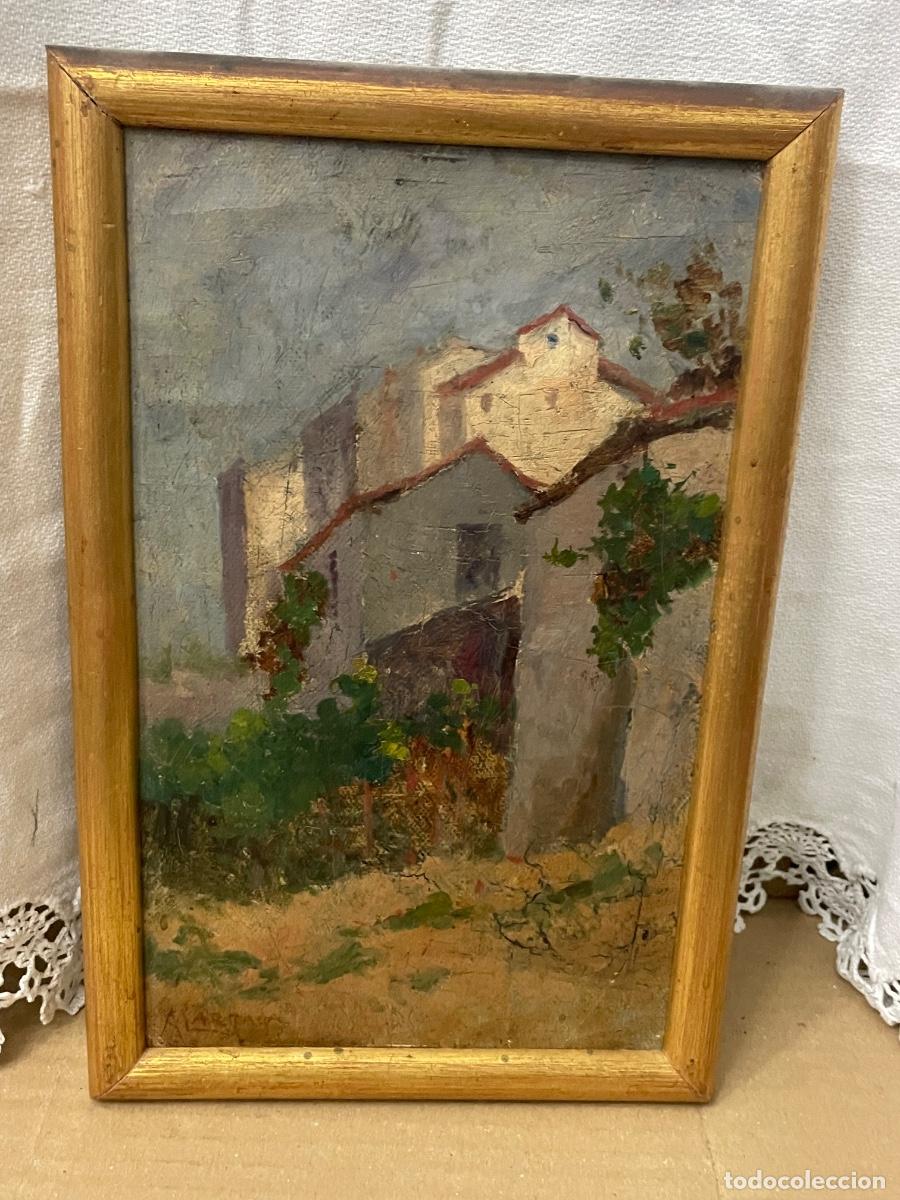 Arte: ANDRES LARRAGA - VALTIERRA 1861 BARCELONA 1931 - PAISAJE , PINTURA AL OLEO FIRMADA A. LARRAGA