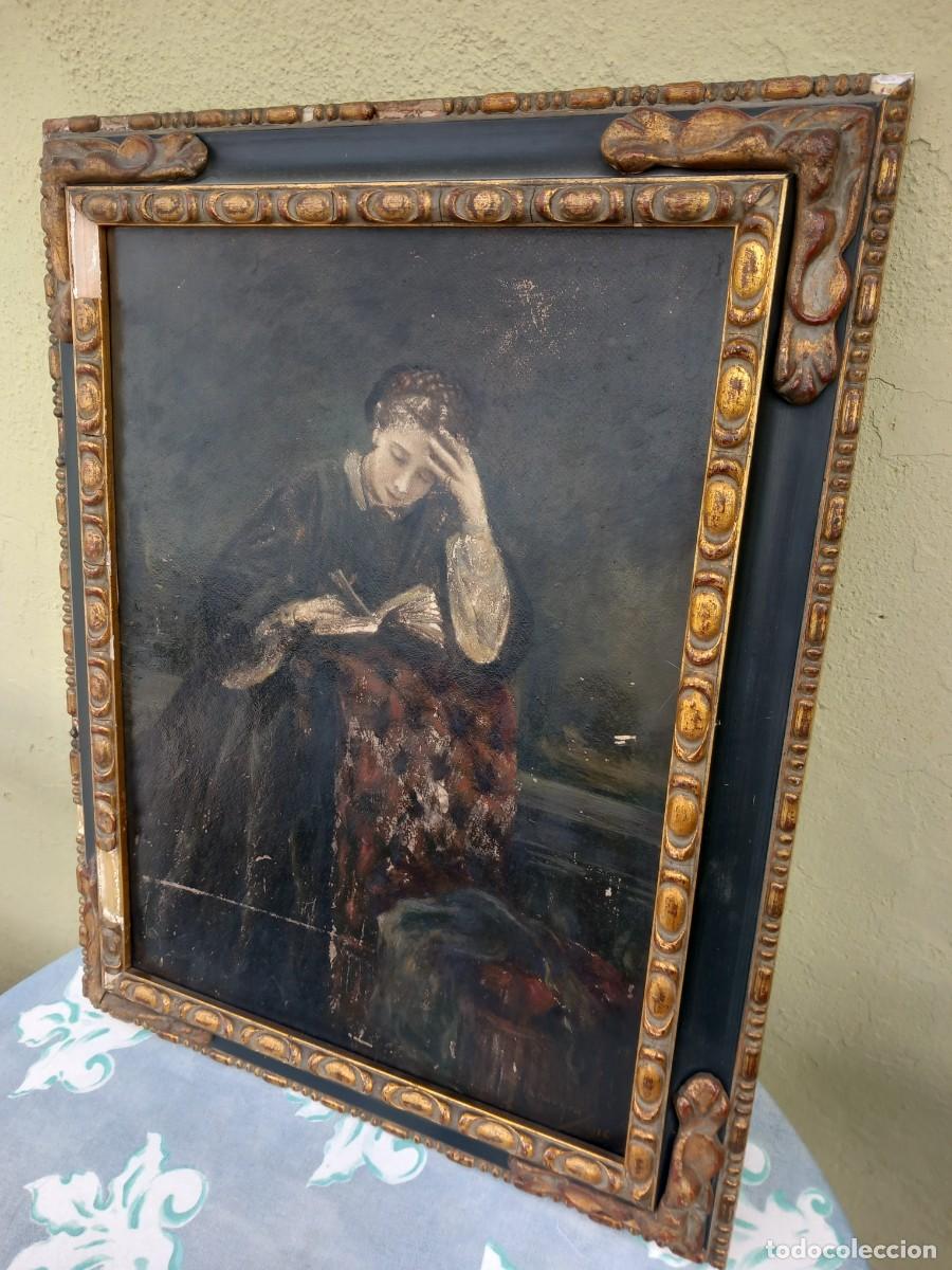 Arte: Antiguo cuadro sobre tabla, firmada 1926