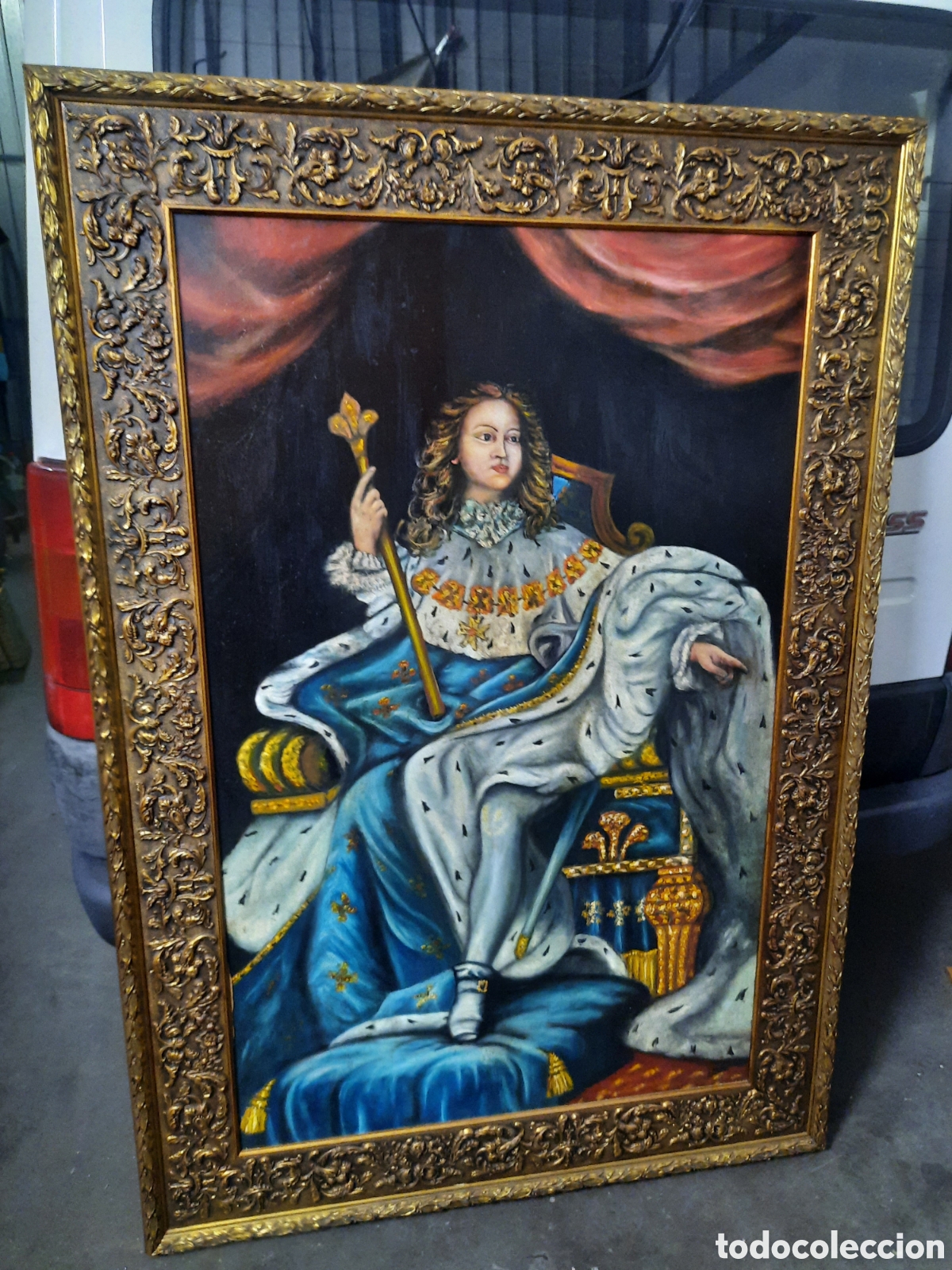 Arte: Retrato de Luis XV ni&ntilde;o - &Oacute;leo sobre tabla.