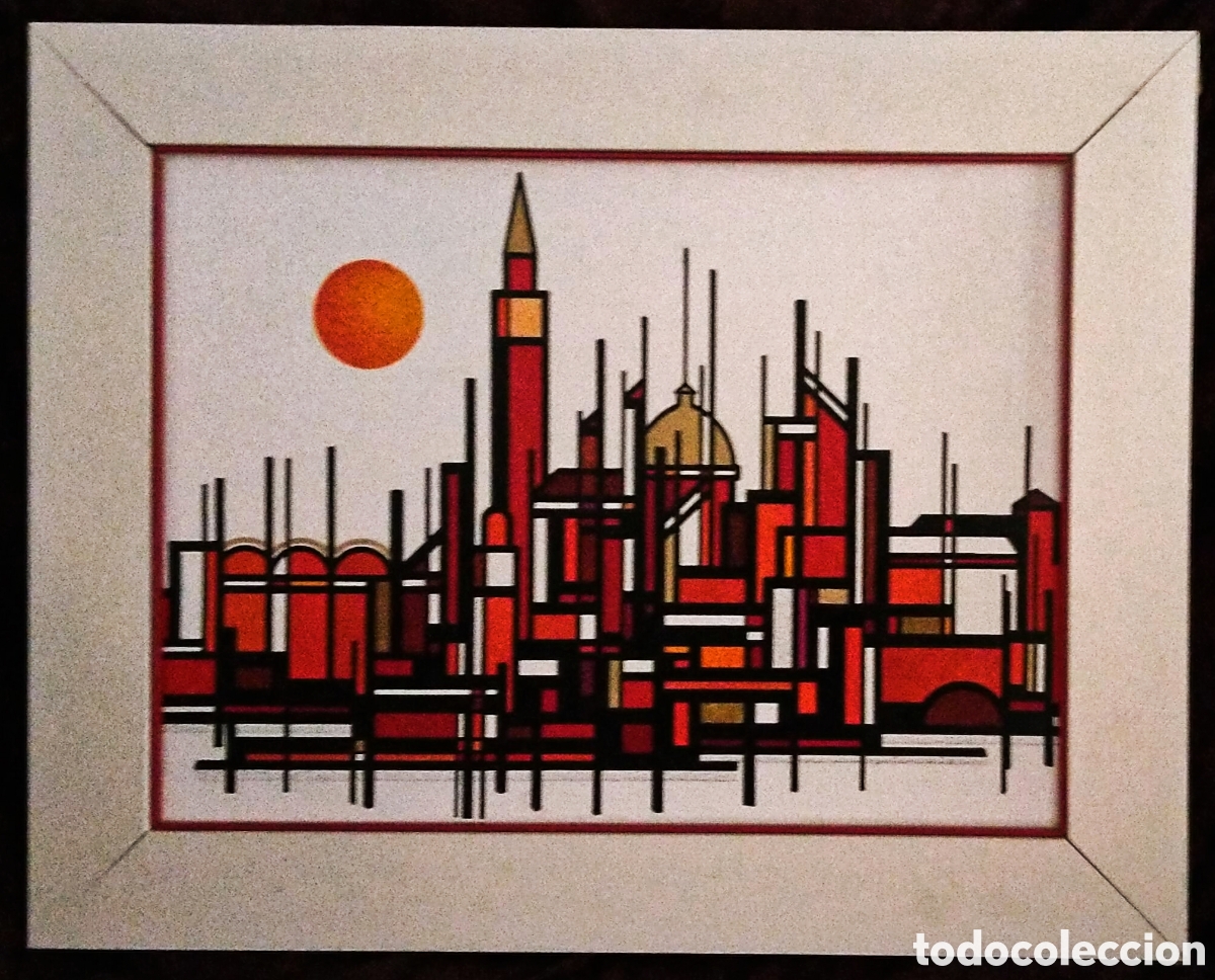 Arte: &Oacute;LEO s. ACR&Iacute;LICO / (ABSTRACCI&Oacute;N). * S. GIORGIO * (VENECIA). FIRMADO: HENSEN. A&ntilde;o 1981 (S. XX)
