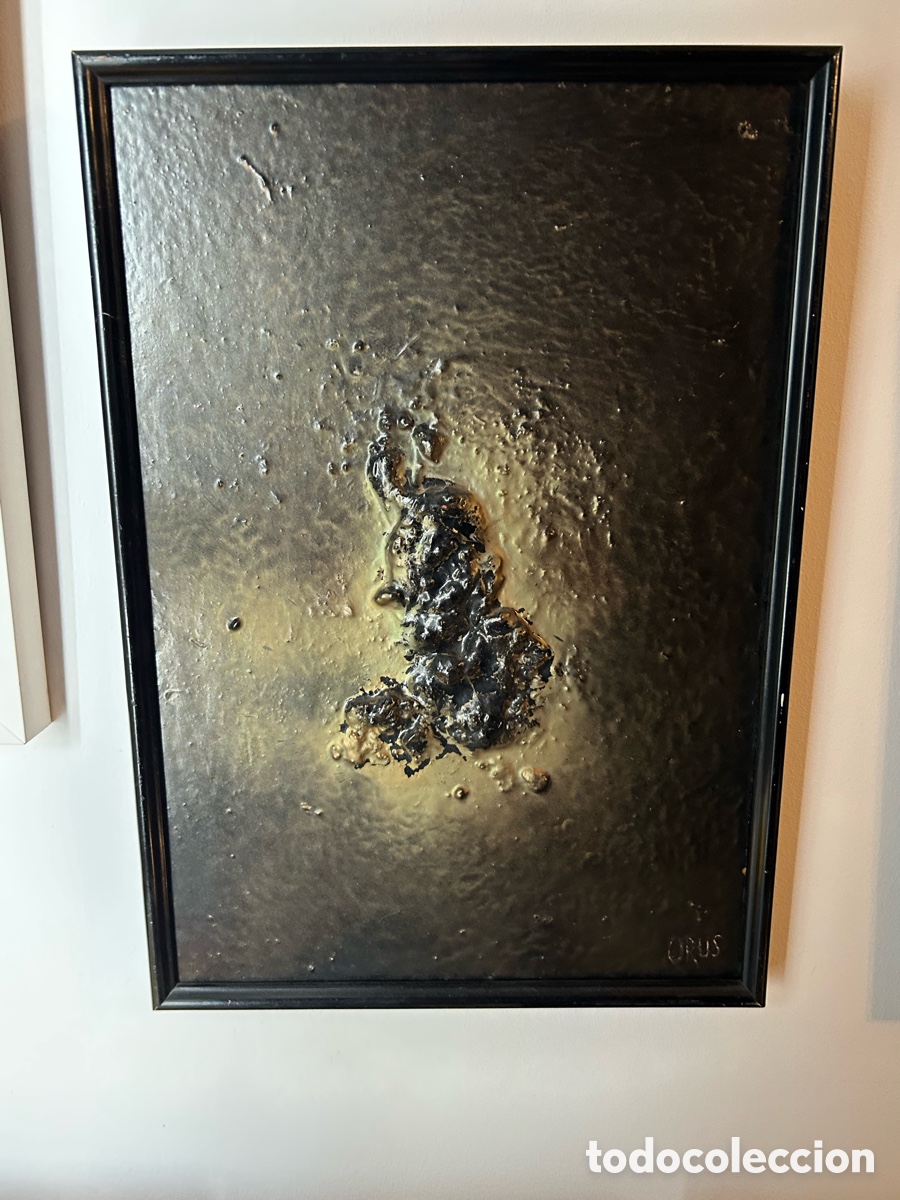 Arte: Jos&eacute; Orus , tabla de 40x27 , pigmentos met&aacute;licos