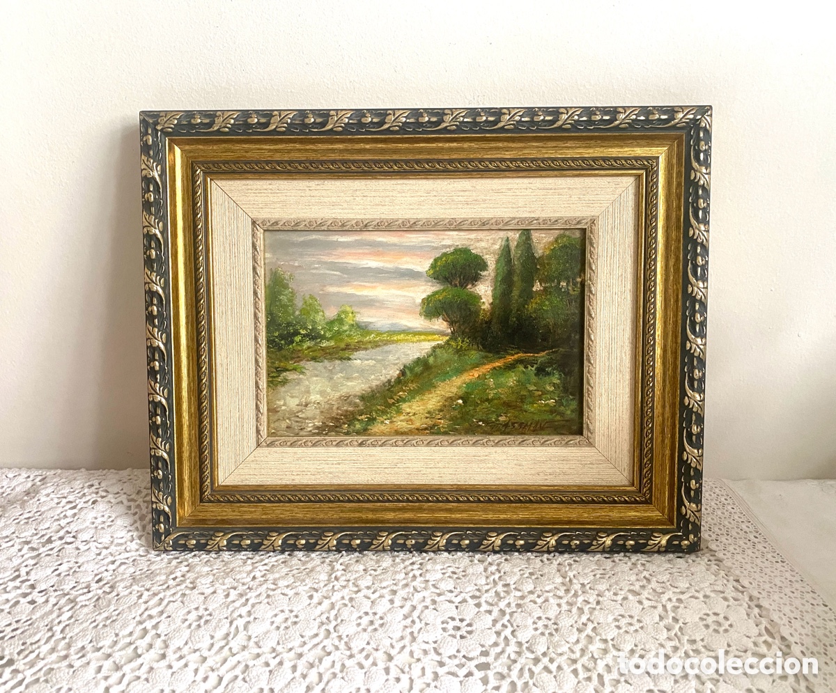 Arte: Cuadro Paisaje vintage