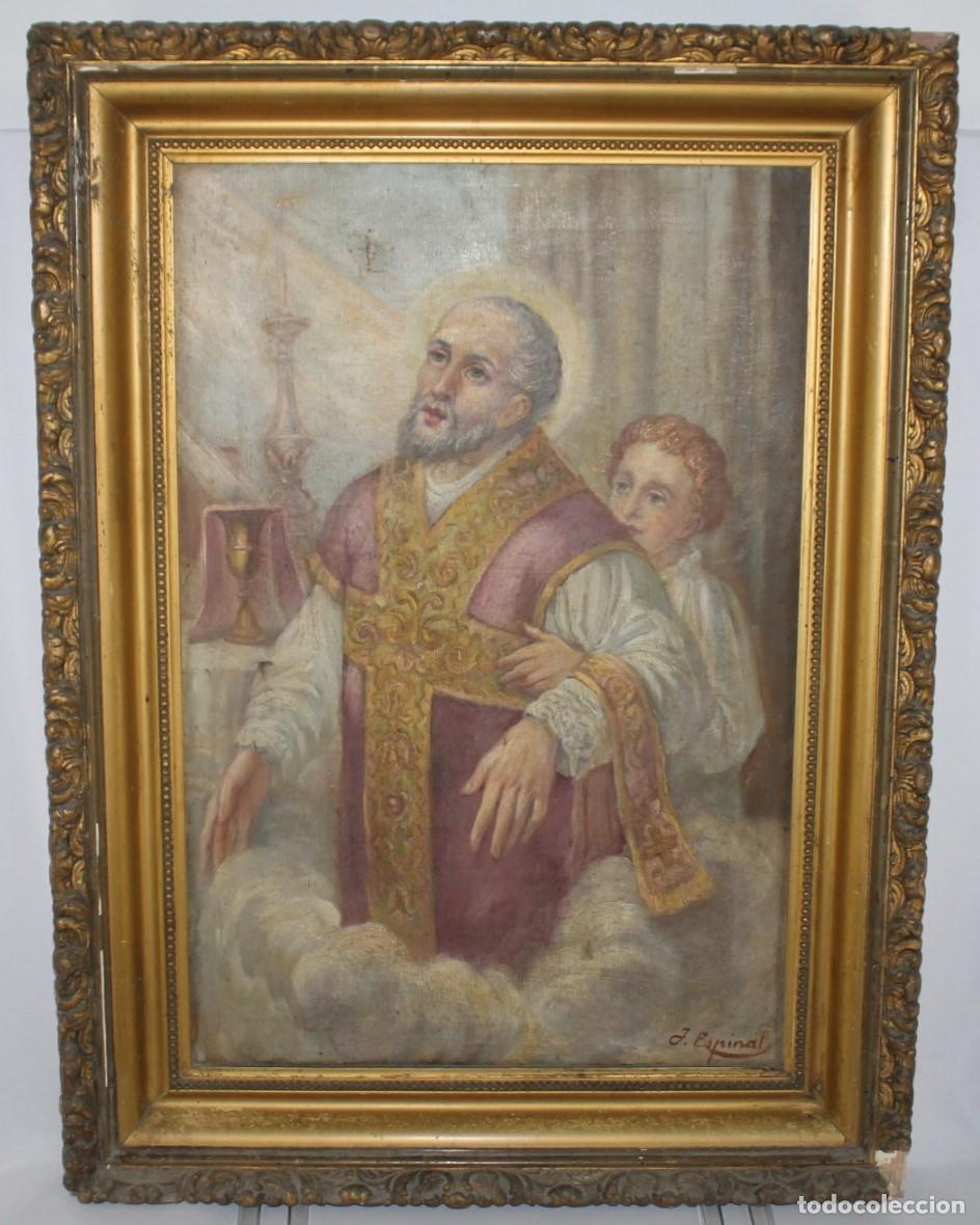 Arte: Jacinto Espinal i Alterachs (1880-?). Gloria de San Andr&eacute;s Avelino. &Oacute;leo sobre lienzo.