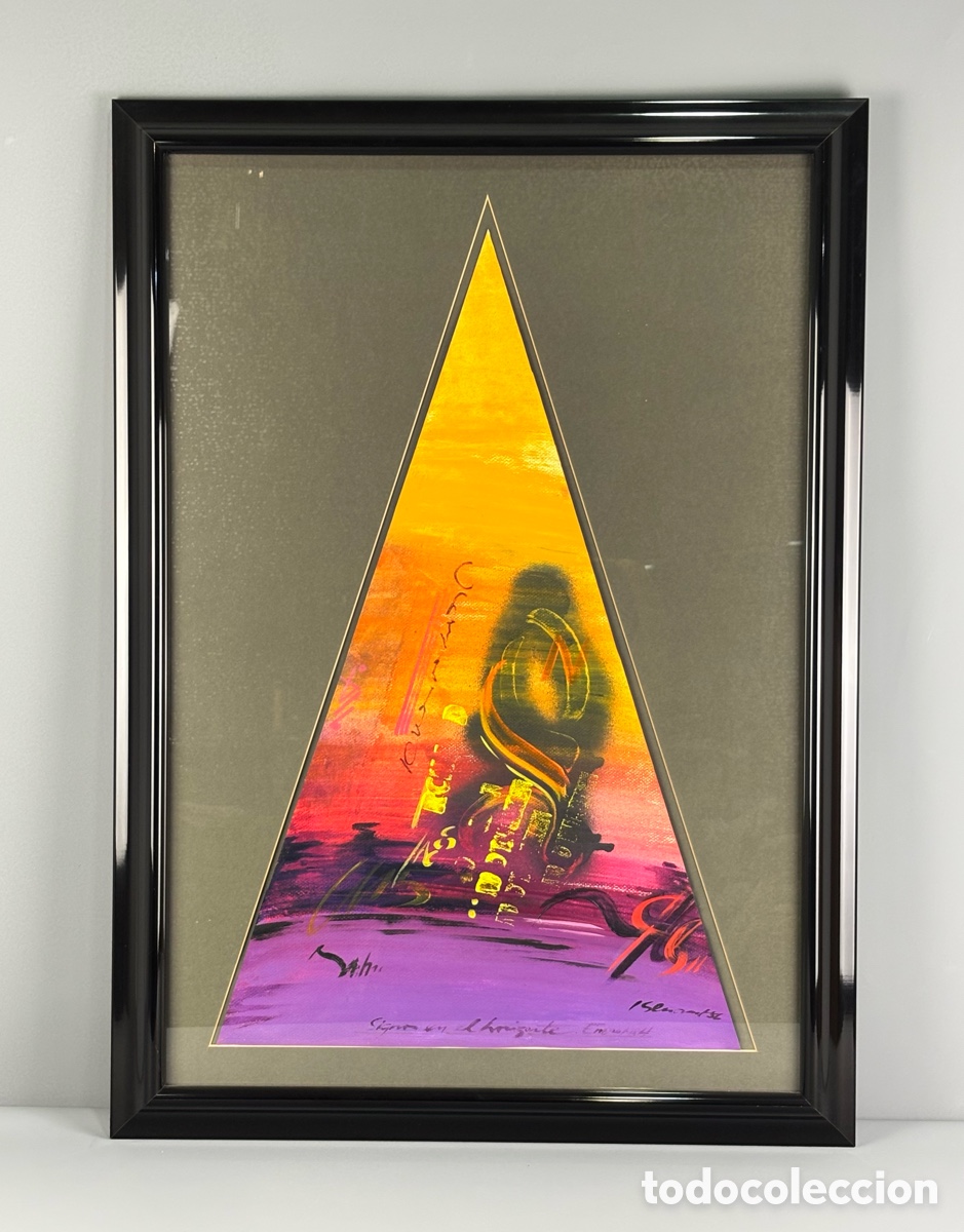 Arte: JAUME GENOVART Barcelona, 1941-1994) - T&Eacute;CNICA MIXTA TRIANGULAR - A&Ntilde;O 1986