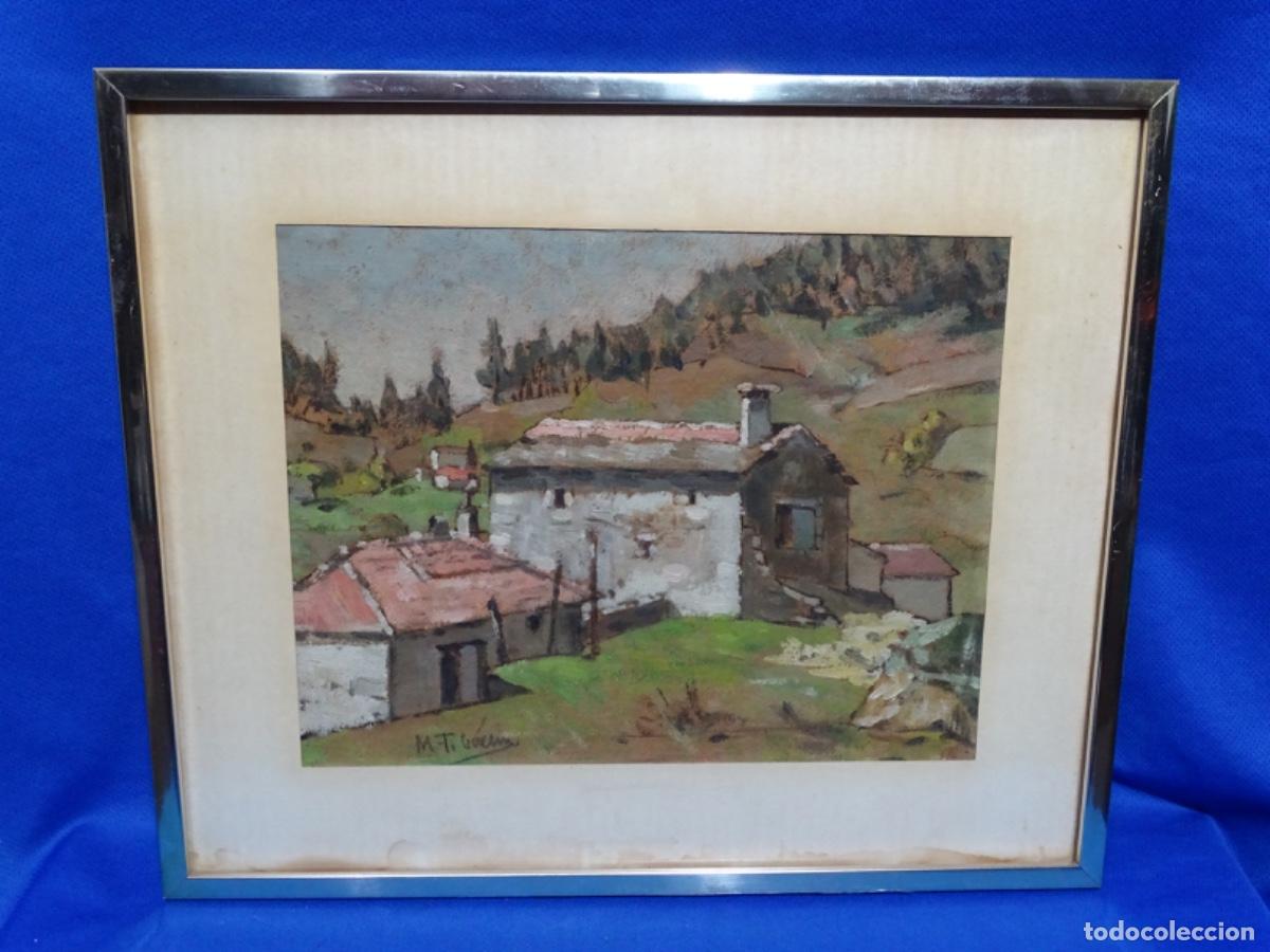 Arte: OLEO SOBRE CARTULINA FIRMADO M. F. GU&Egrave;RIN. BUEN TRAZO. SELLO SENNACHERIBBO.