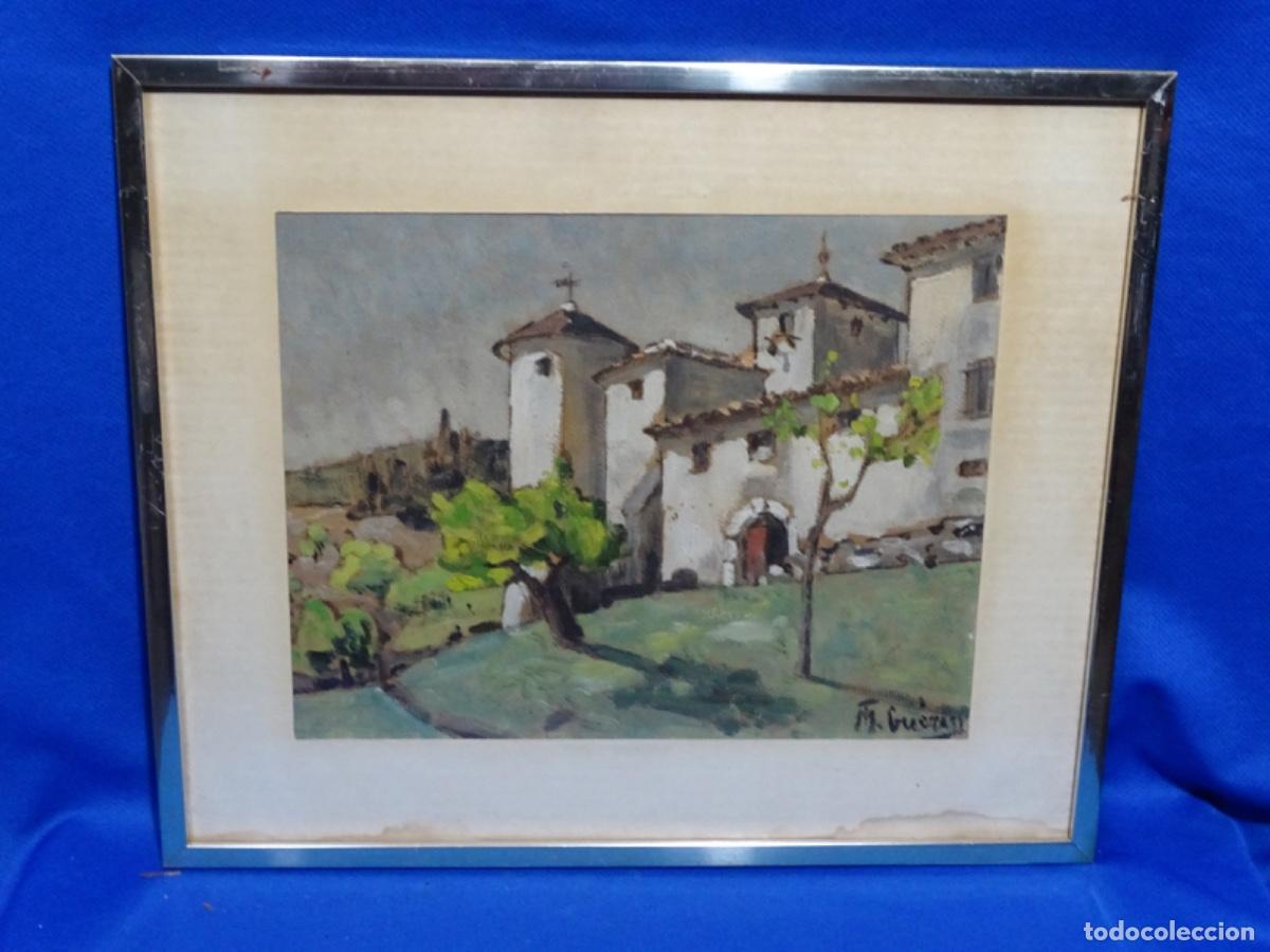 Arte: OLEO SOBRE CARTULINA FIRMADO M. F. GU&Egrave;RIN. BUEN TRAZO. SELLO SENNACHERIBBO.