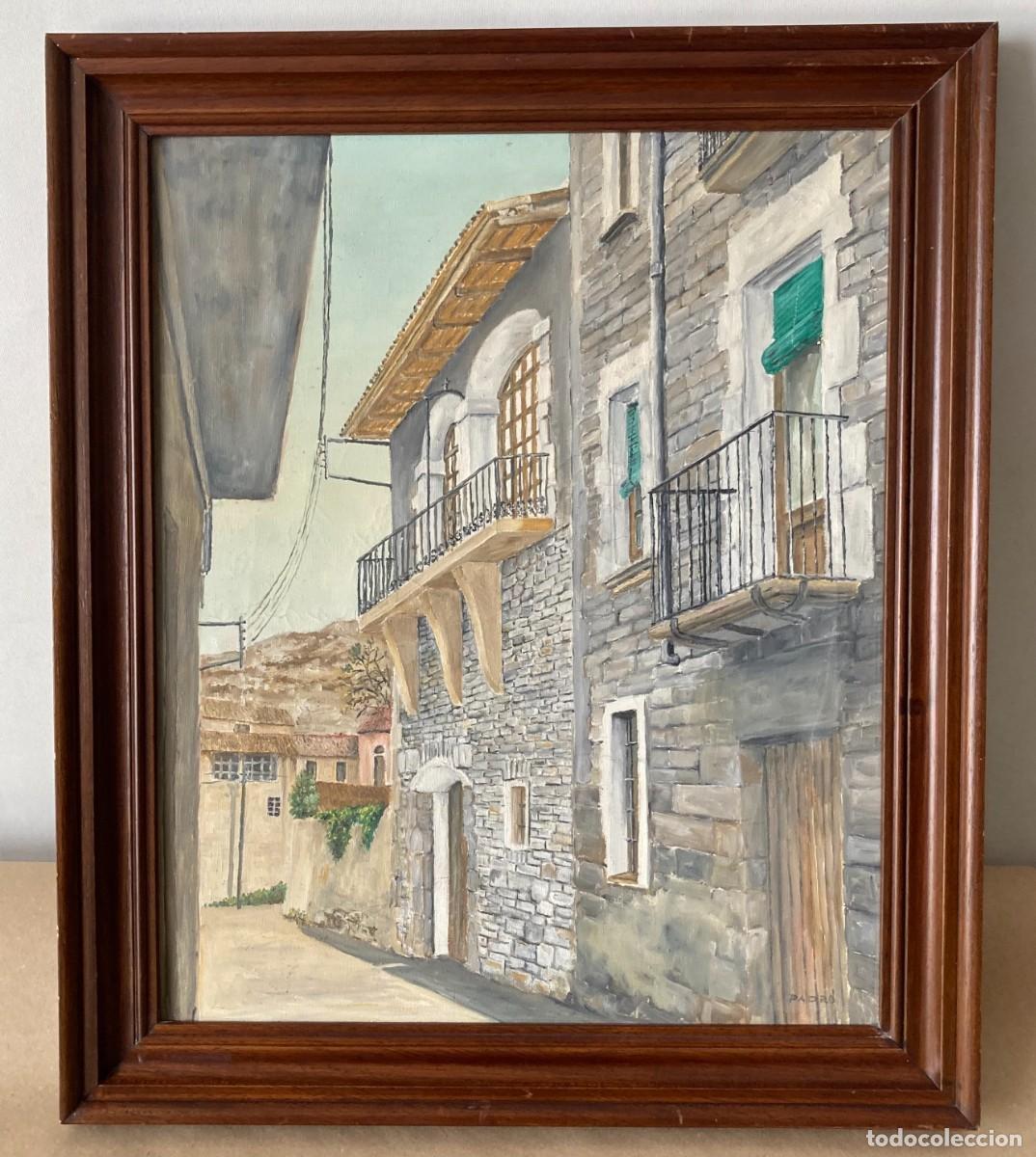 Arte: &Oacute;LEO SOBRE LIENZO, PAISAJE COSTUMBRISTA RURAL CATAL&Aacute;N, FIRMA PADR&Oacute;