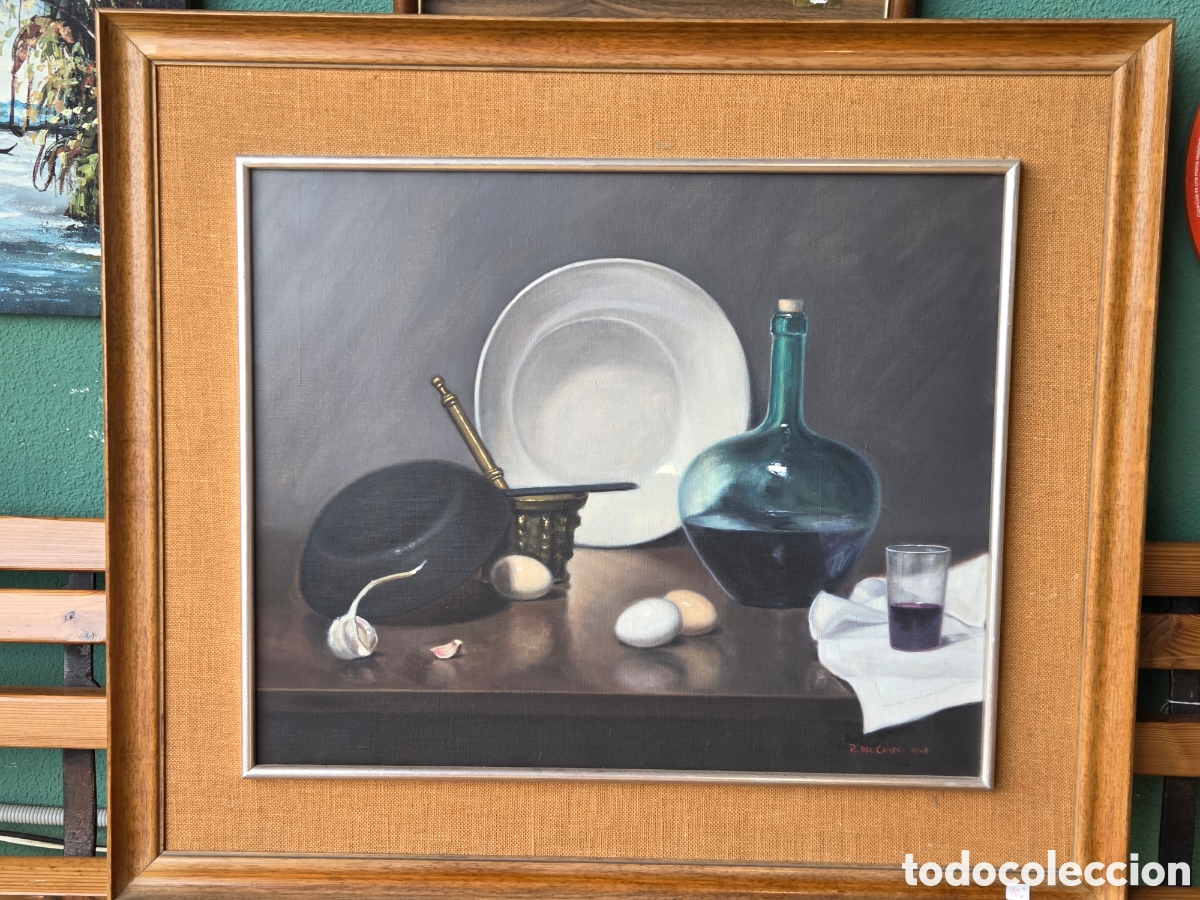 Arte: BODEG&Oacute;N R. Del Campo 1948 &Oacute;leo sobre lienzo