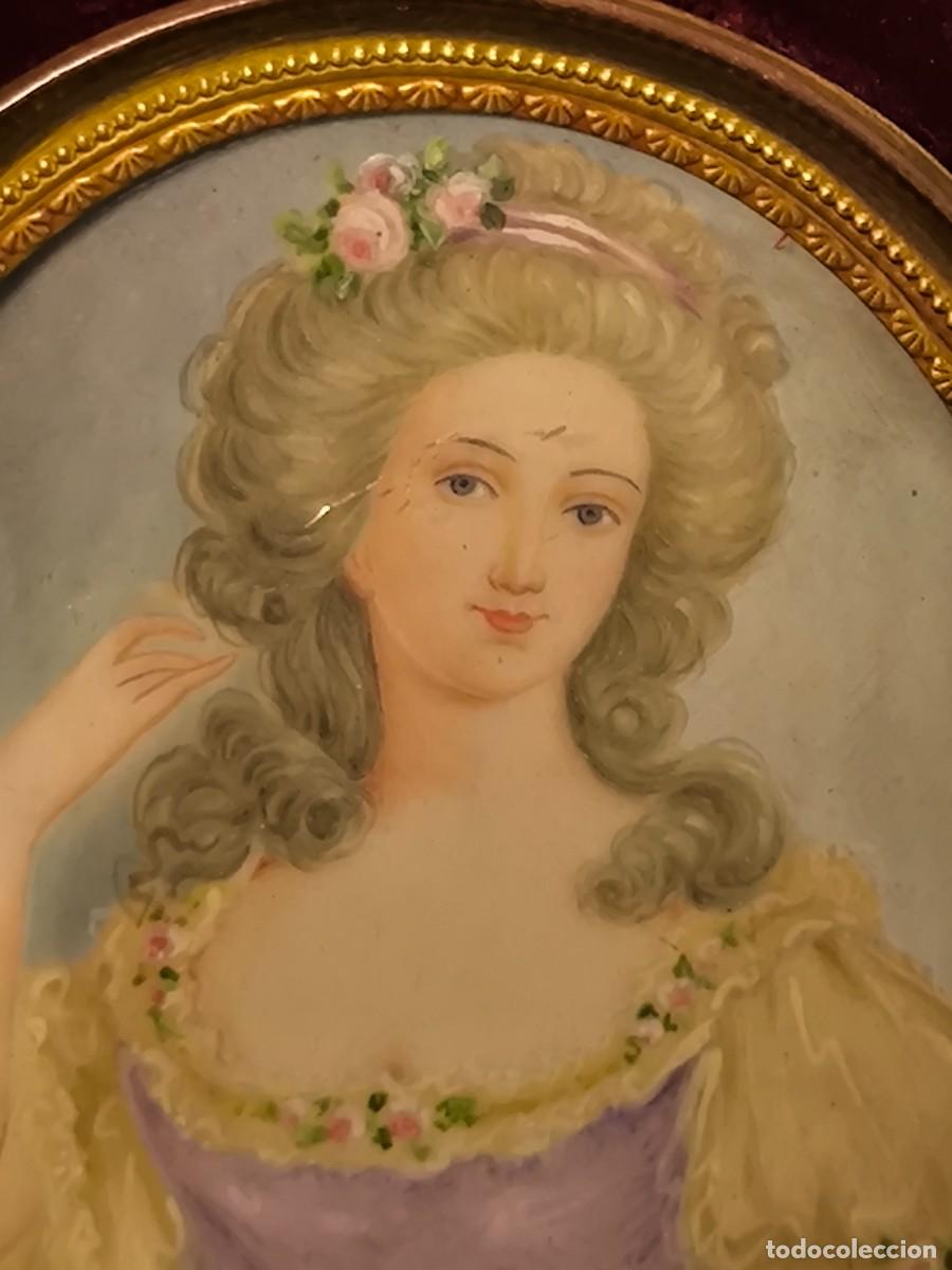 Arte: MINIATURA FRANCESA SOBRE PLACA Y PINTADA AL GOUACHE - Foto 5