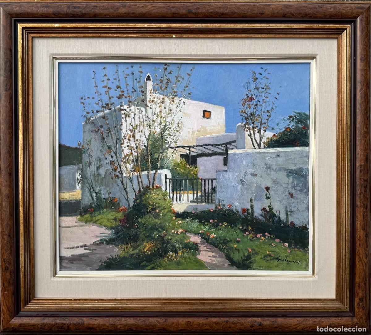 Arte: Antoni Maria Sadurn&iacute; - Casa Mallorquina, Mallorca, &oacute;leo sobre lienzo, 1993