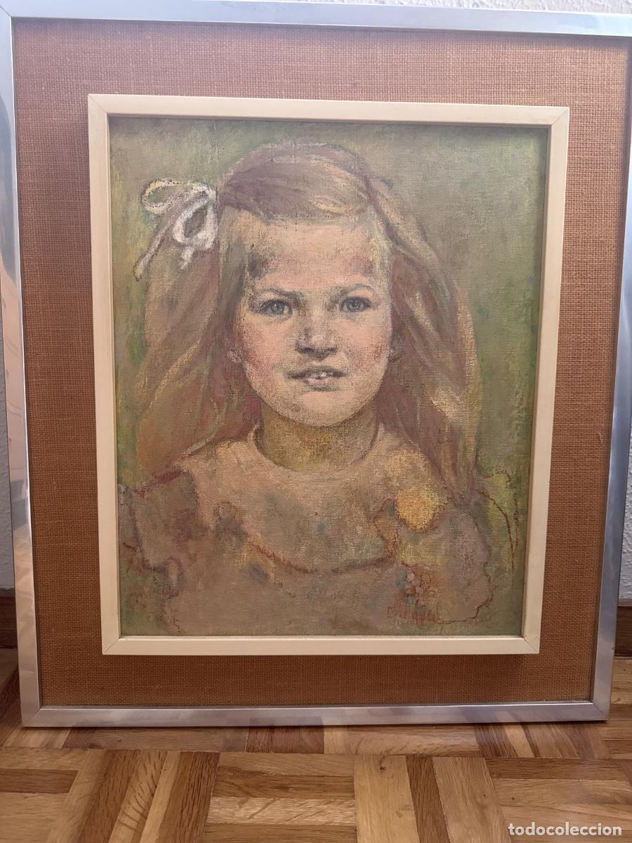 Arte: Ezequiel L&oacute;pez Garc&iacute;a. Retrato infantil de ni&ntilde;a