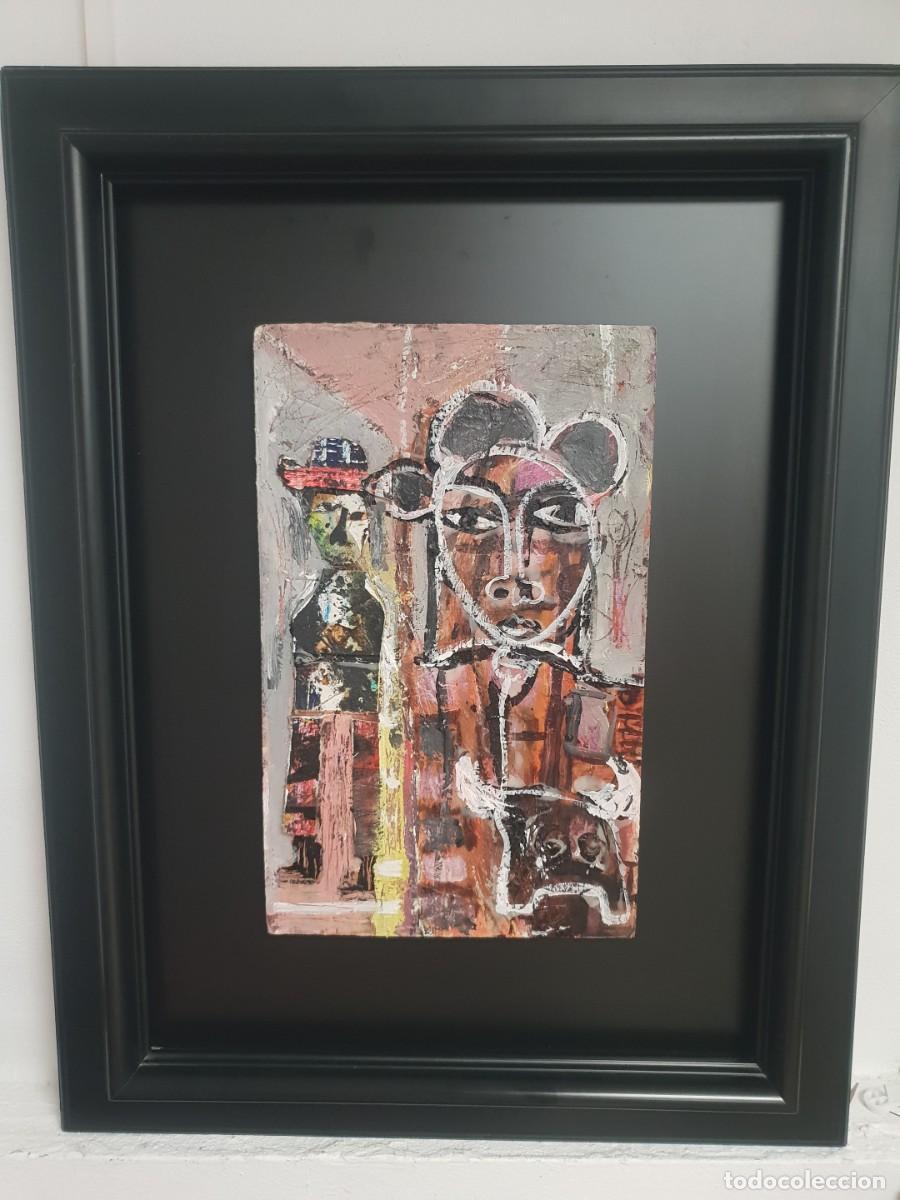 Arte: Oleo lienzo pegado tabla sergio piera martorell