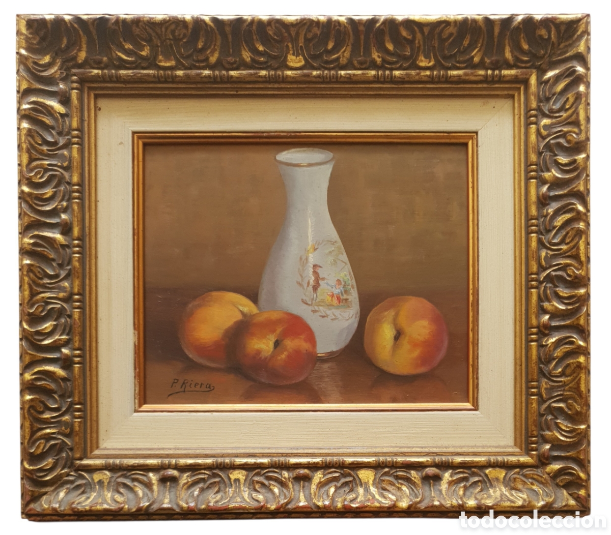 Arte: Escuela de Olot - Oleo/Tabla.Firmado.