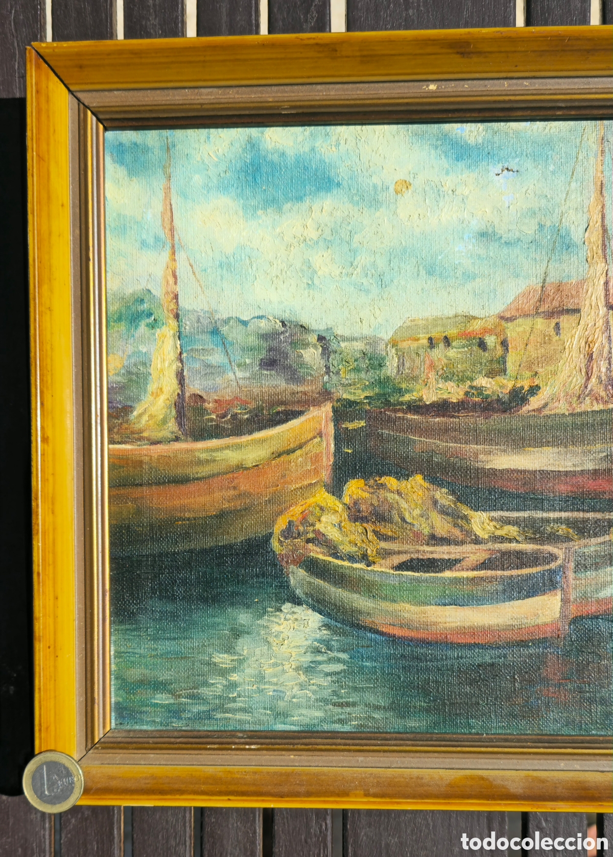 Arte: Oleo sobre lienzo. Marina - Foto 2