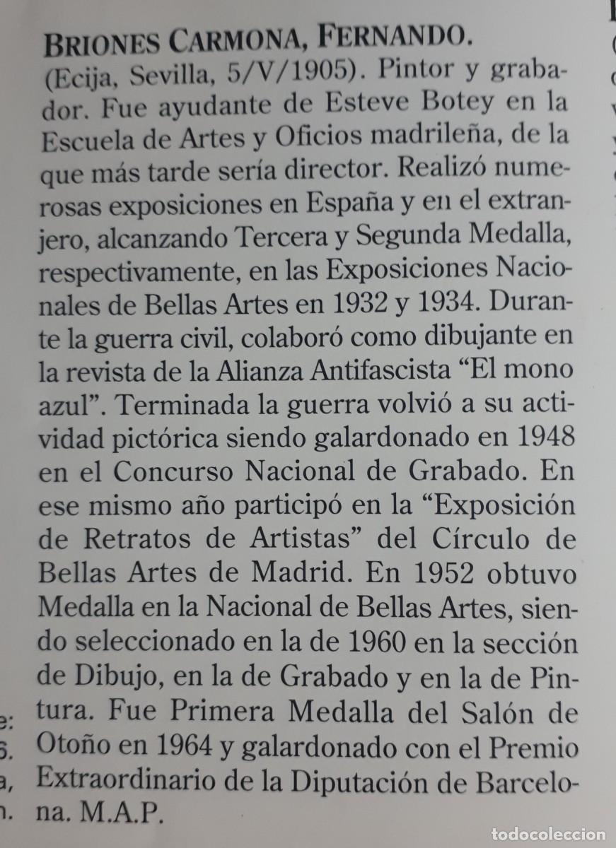 Arte: FERNANDO BRIONES CARMONA. BODEG&Oacute;N. 1945. - Foto 5