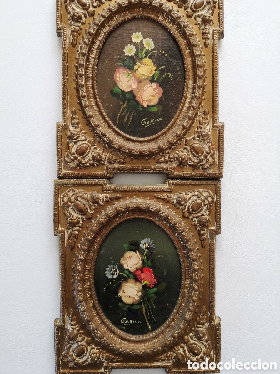 Arte: Bodeg&oacute;n floral 23x19 cada uno - Foto 1