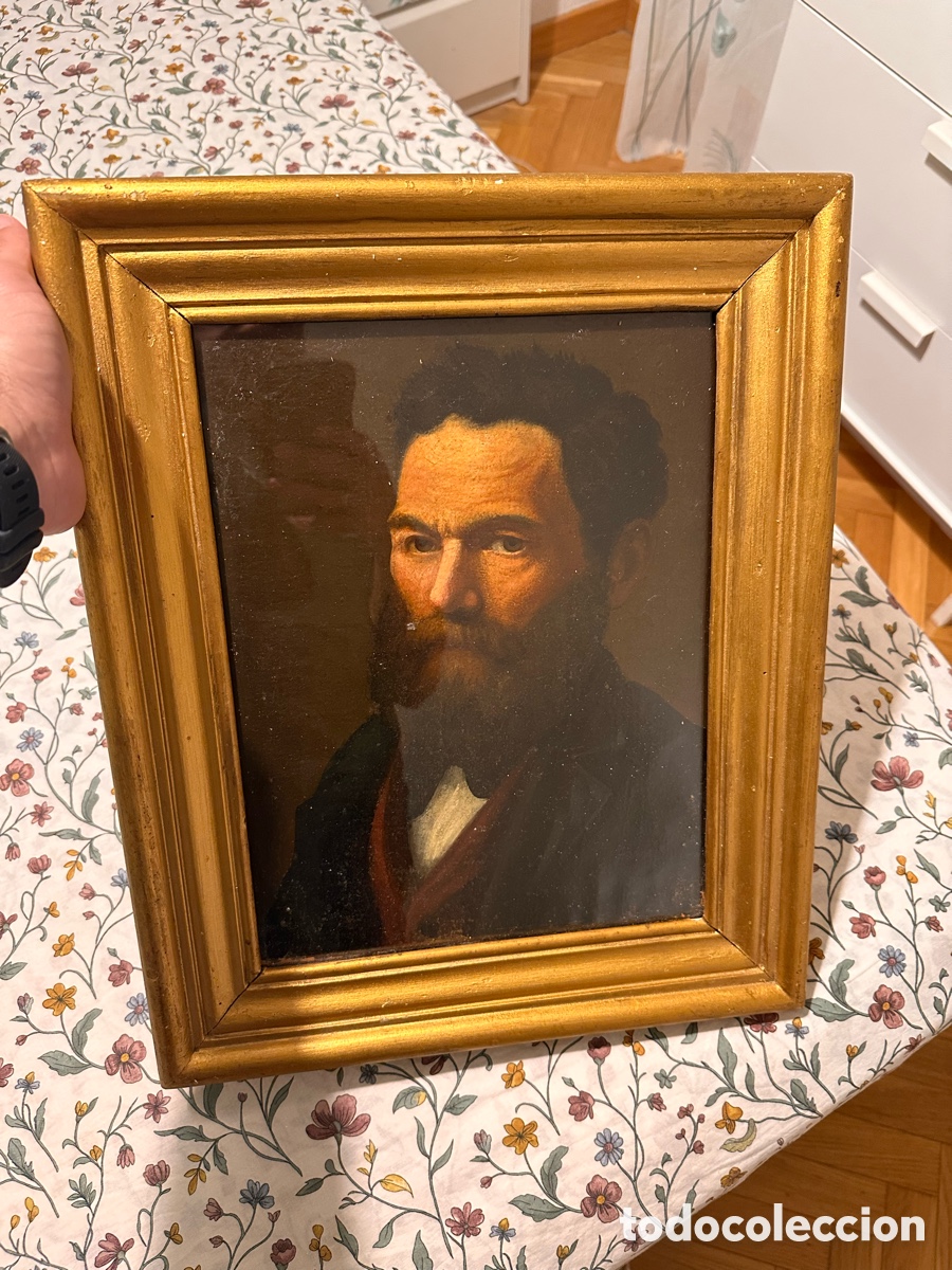 Arte: Retrato masculino del siglo XIX &ndash; &oacute;leo sobre lienzo