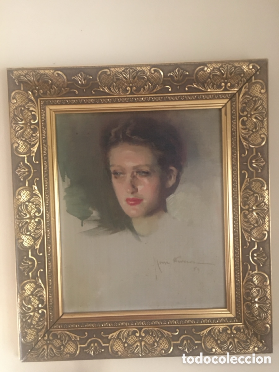 Arte: Jos&eacute; Cruz Herrera. Retrato de mujer.