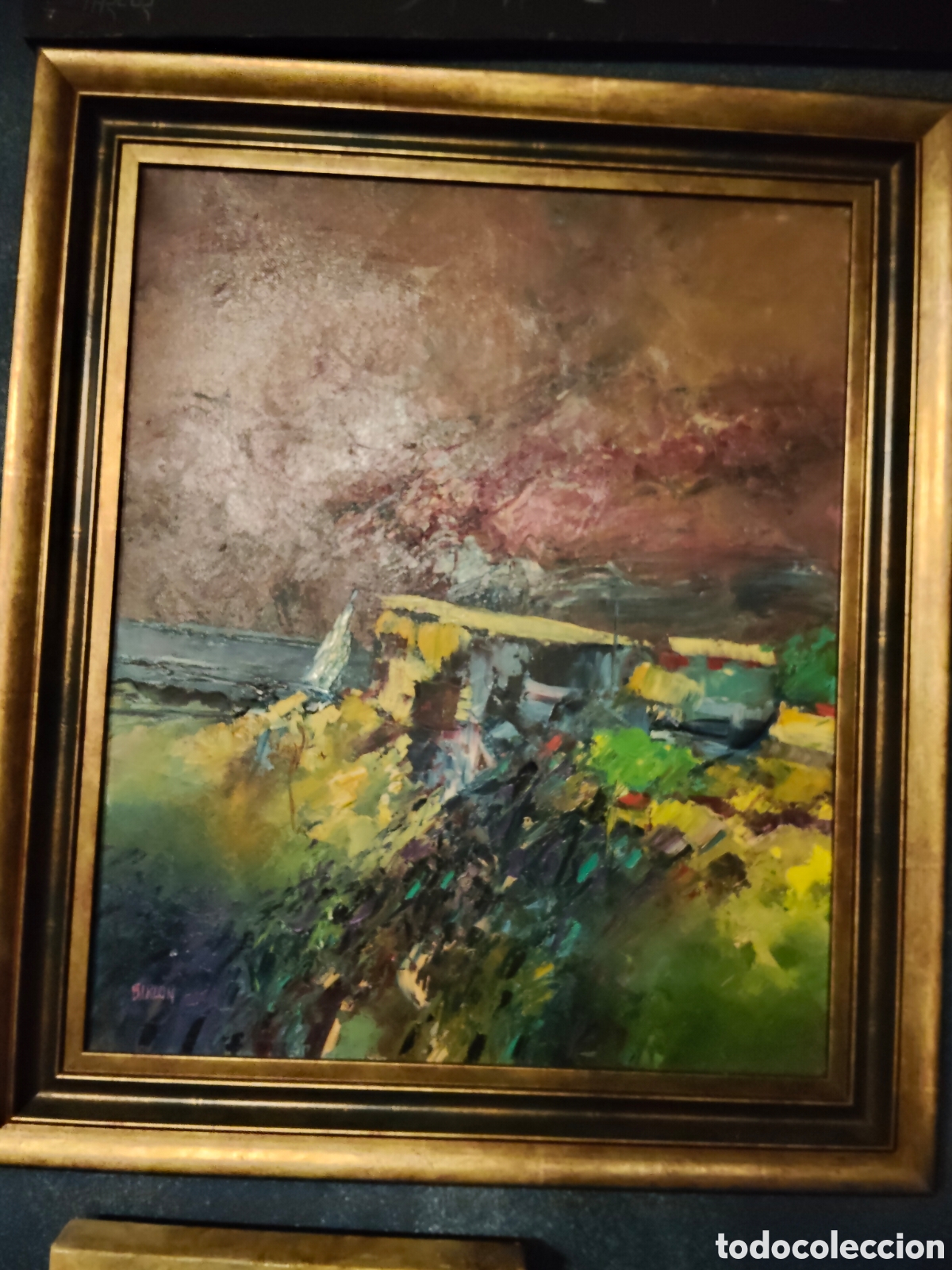 Arte: &Oacute;leo sobre lienzo Barcon Ferrol