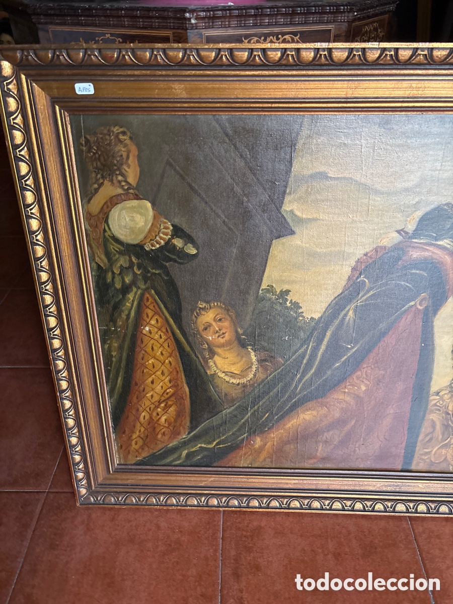 Arte: &Oacute;leo sobre lienzo escena b&iacute;blica - Foto 2
