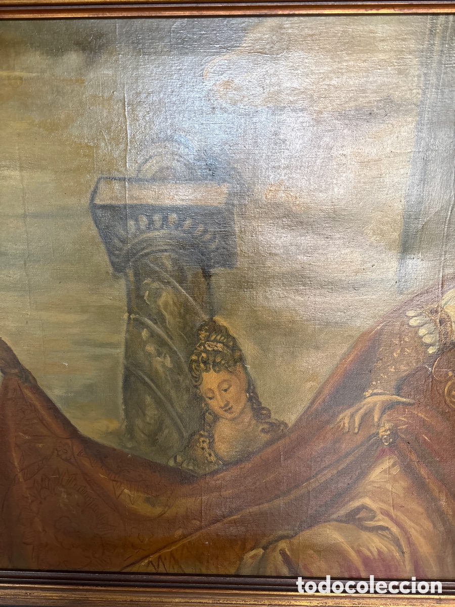 Arte: &Oacute;leo sobre lienzo escena b&iacute;blica - Foto 4