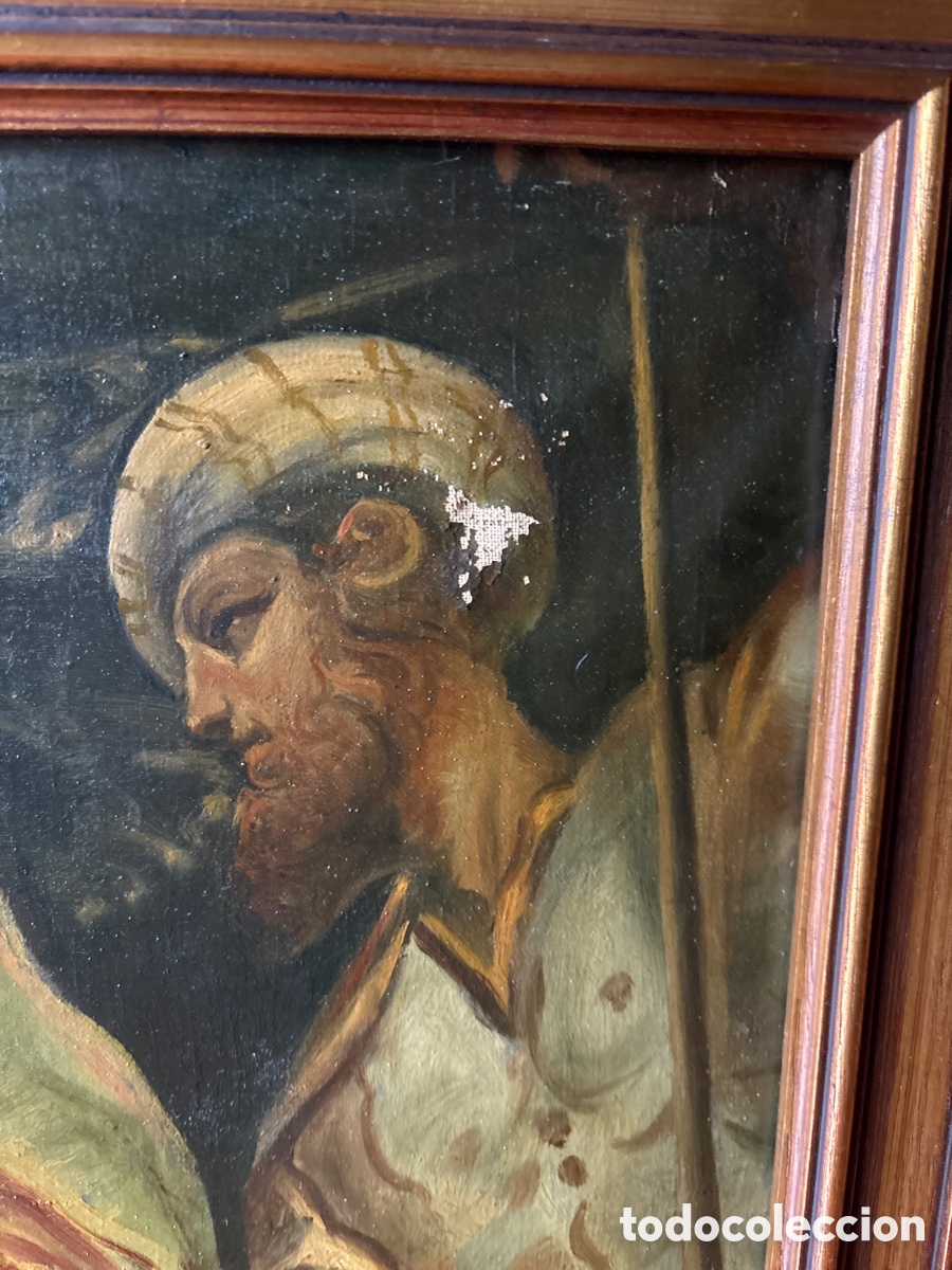 Arte: &Oacute;leo sobre lienzo escena b&iacute;blica - Foto 7