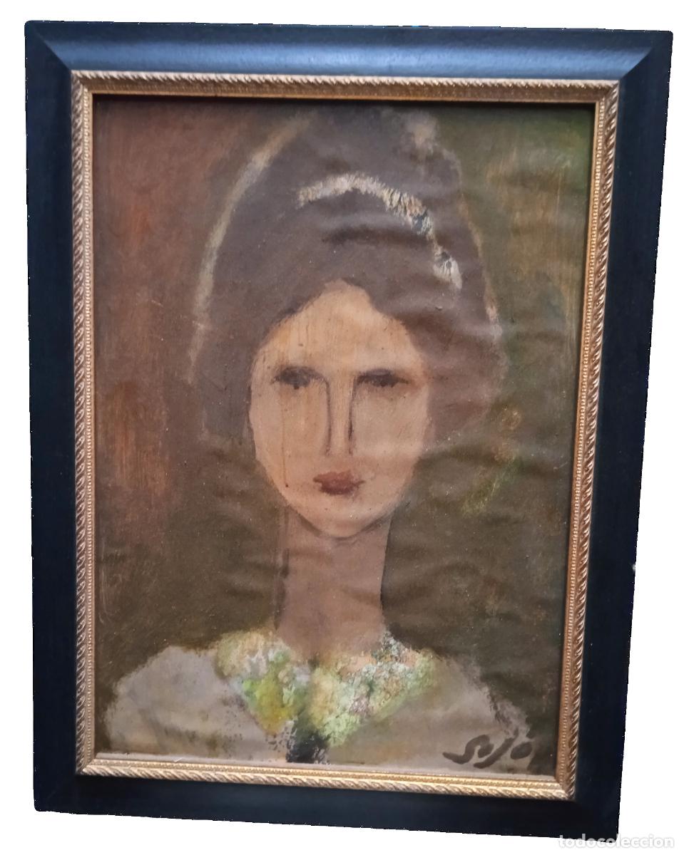 Arte: Mar&iacute;a Jos&eacute; Sol&iacute;s Johnson (conocida art&iacute;sticamente como SOJOH): Retrato de mujer