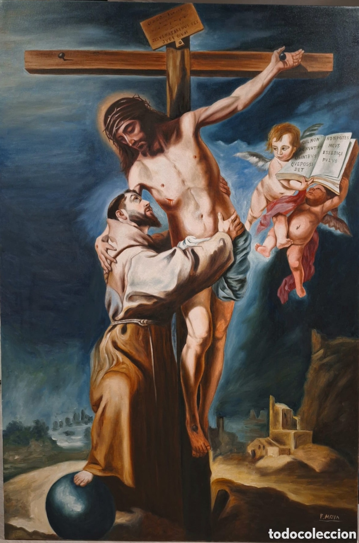 Arte: Pintura &oacute;leo religioso