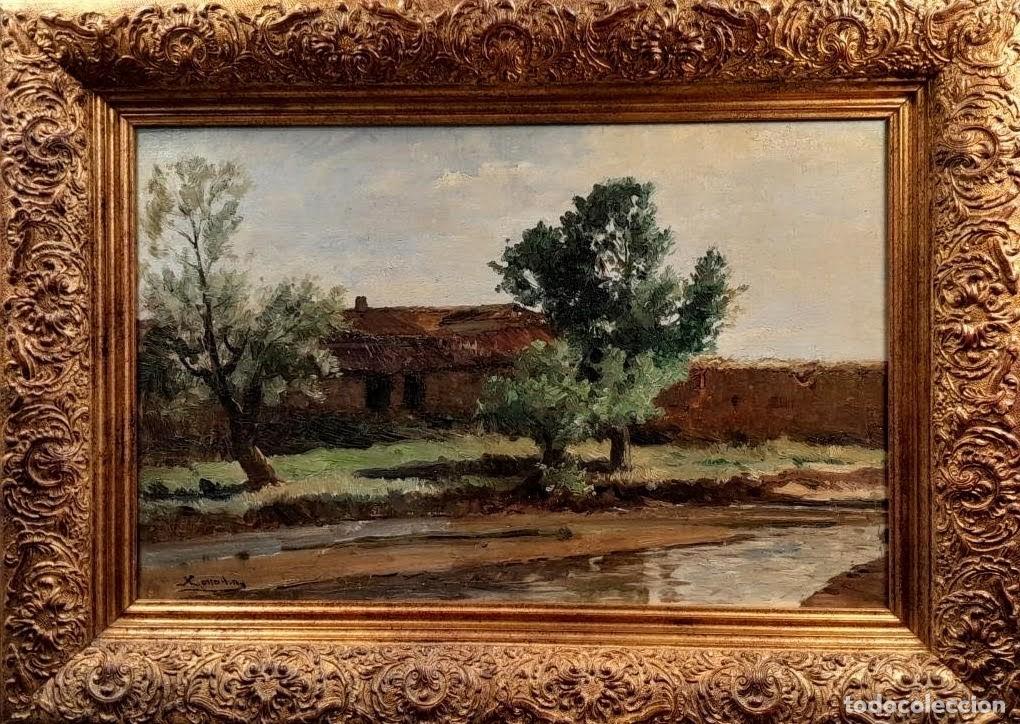 Arte: Jos&eacute; de Larrocha Gonz&aacute;lez (Granada, 1850 &ndash; Buenos Aires, 1933). &Oacute;leo/lienzo 50 x 32 cm. Firmado.