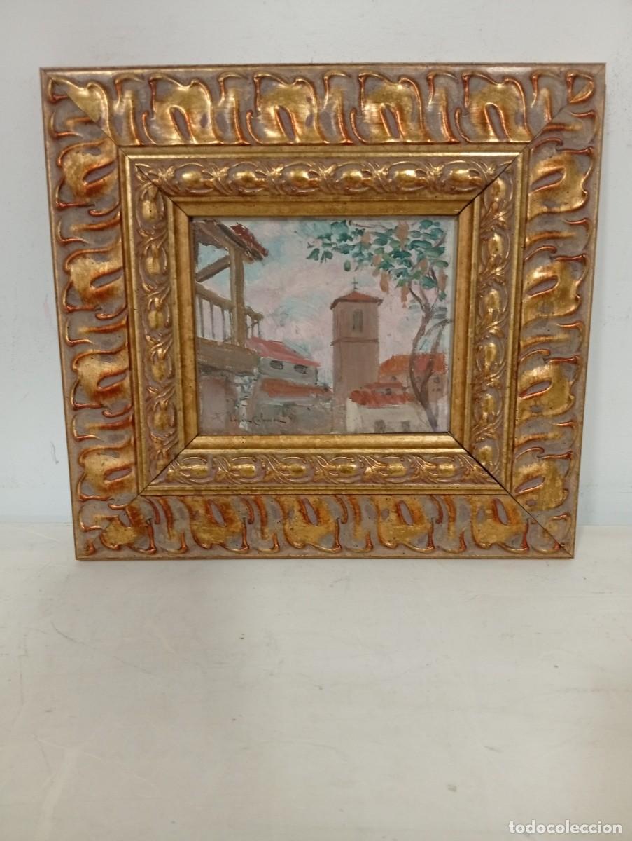 Arte: Ricardo L&oacute;pez Cabrera - Campanario. Oleo sobre lienzo. Firmado