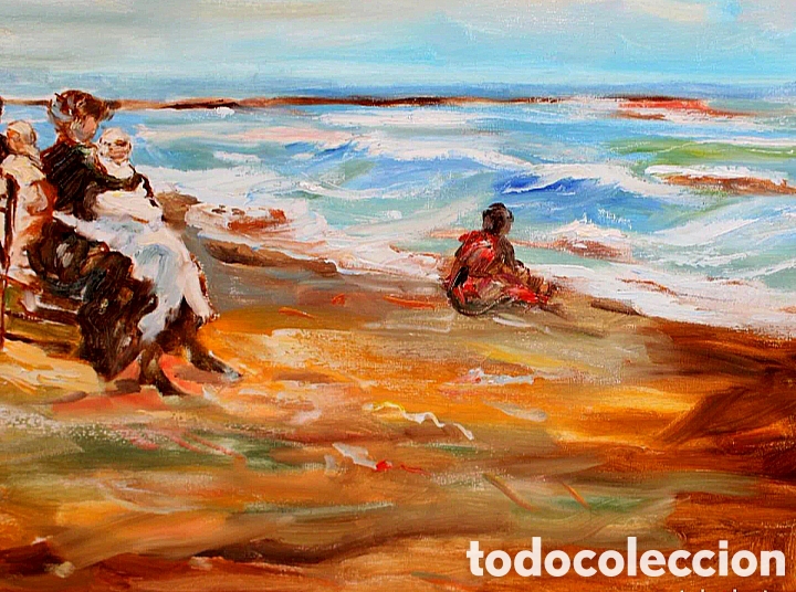 Arte: D&iacute;a de Playa FIRMADO CATALA - Foto 6